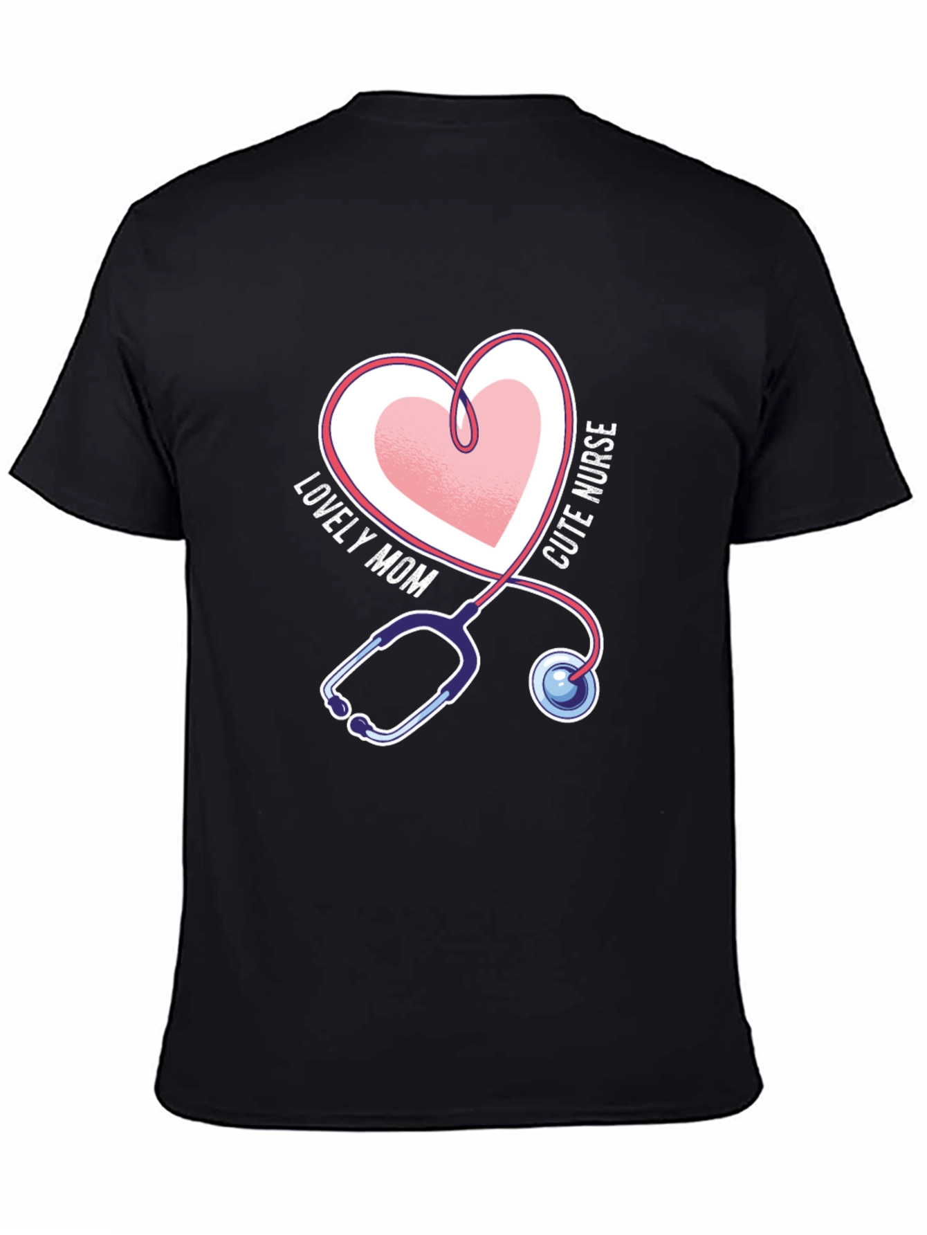 Camiseta Negra Mamá Enfermera