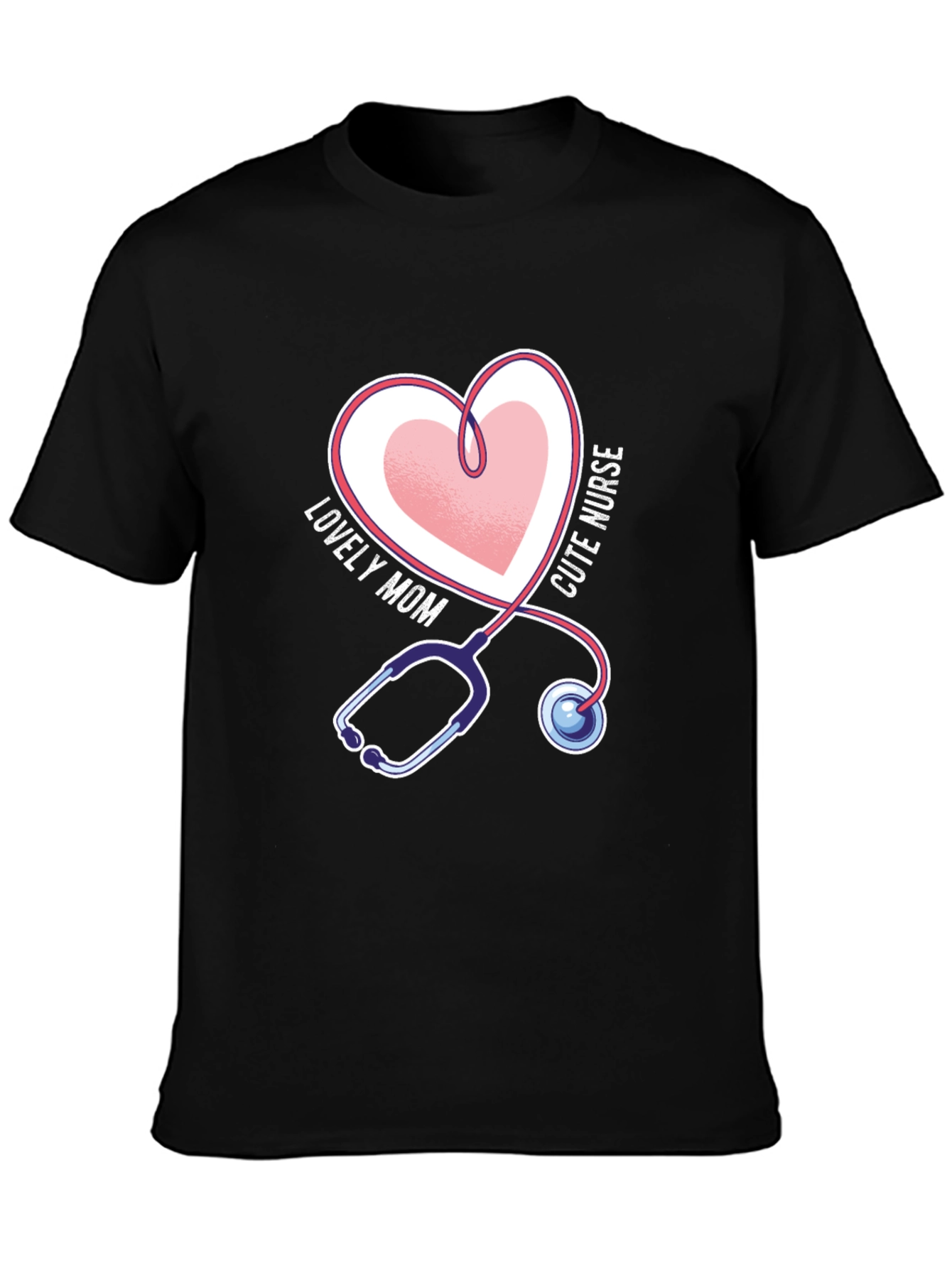 Camiseta Negra Mamá Enfermera