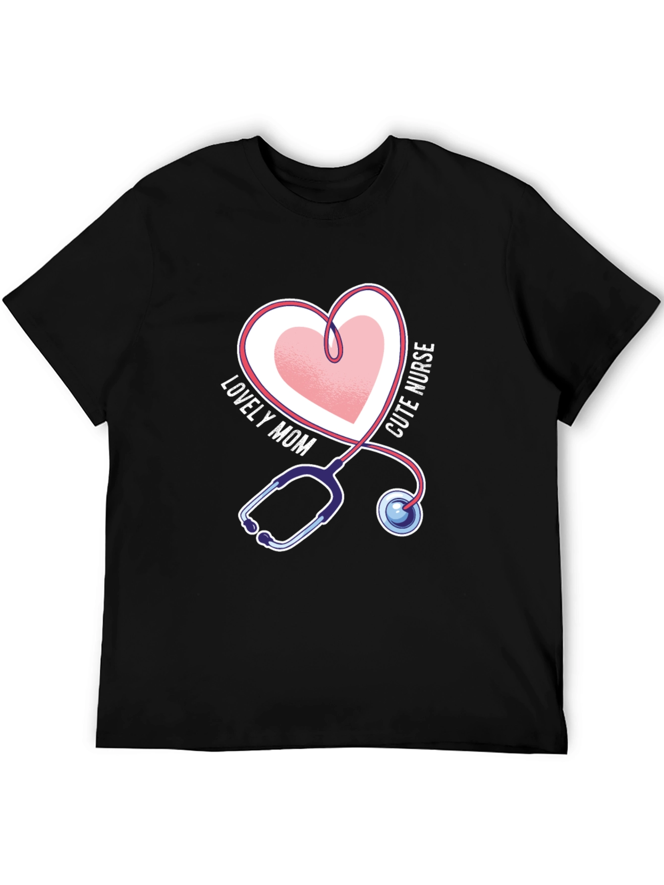 Camiseta Negra Mamá Enfermera