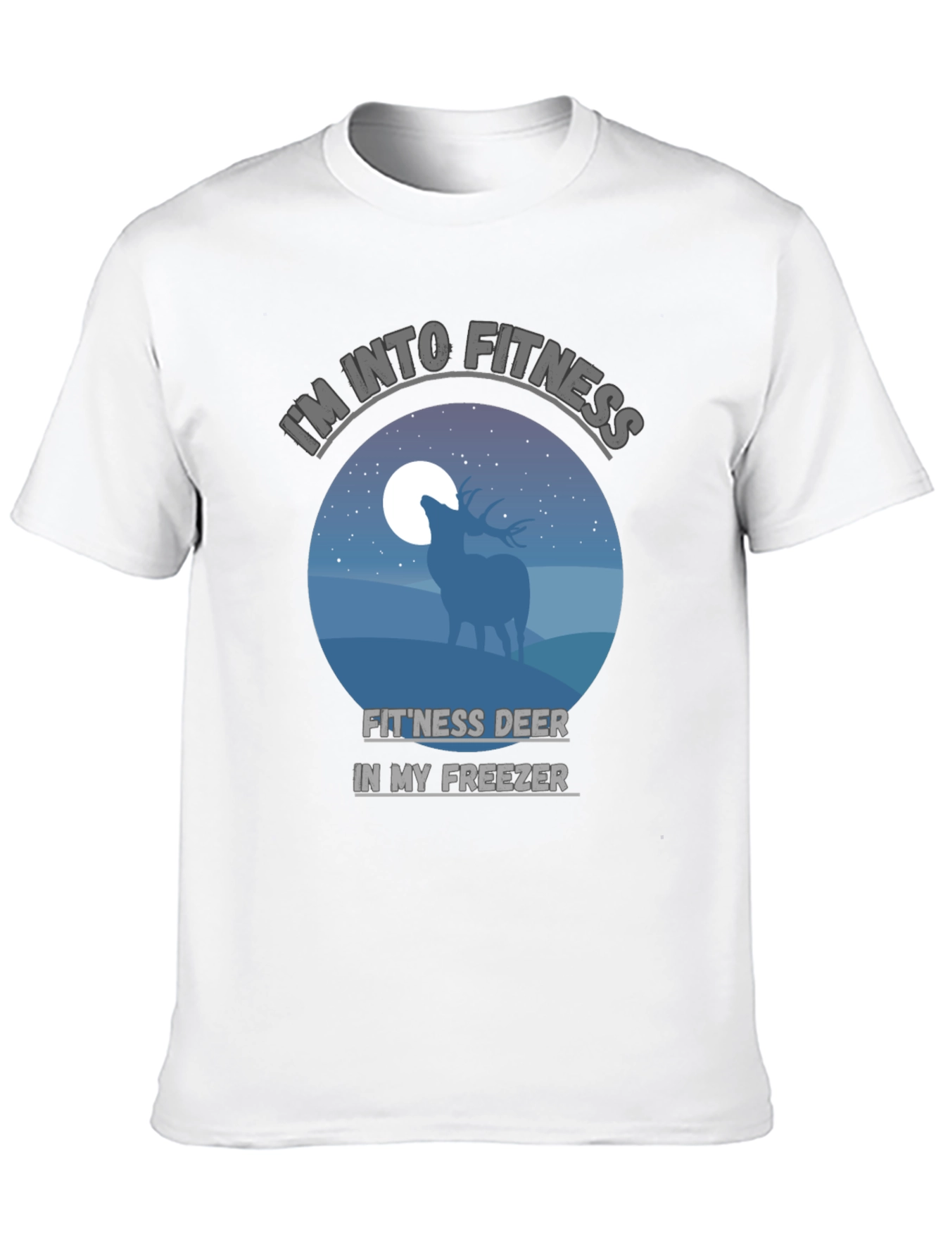Camiseta Negra: Fitness Deer
