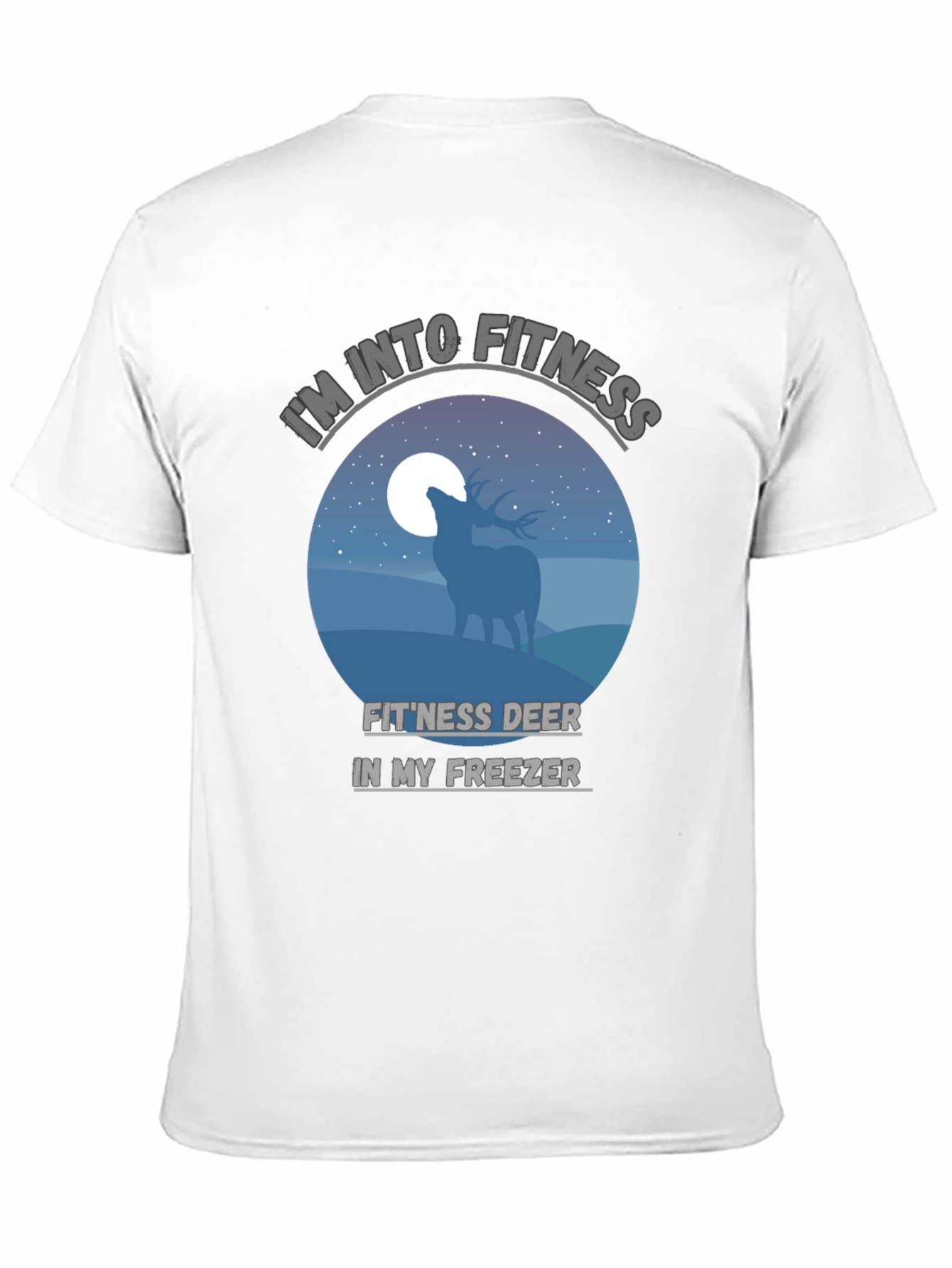 Camiseta Negra: Fitness Deer