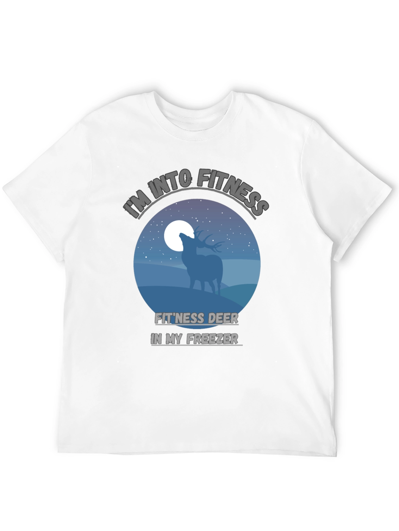 Camiseta Negra: Fitness Deer