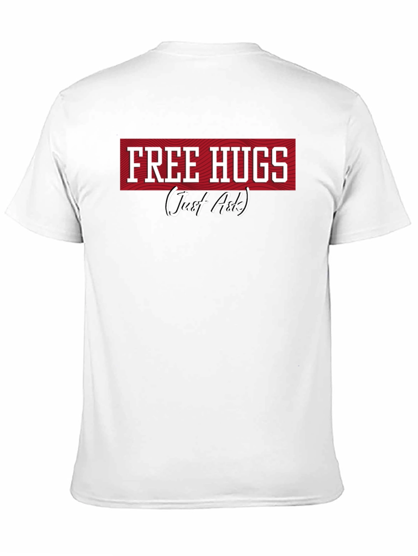 Camiseta Negra Free Hugs (Just Ask)