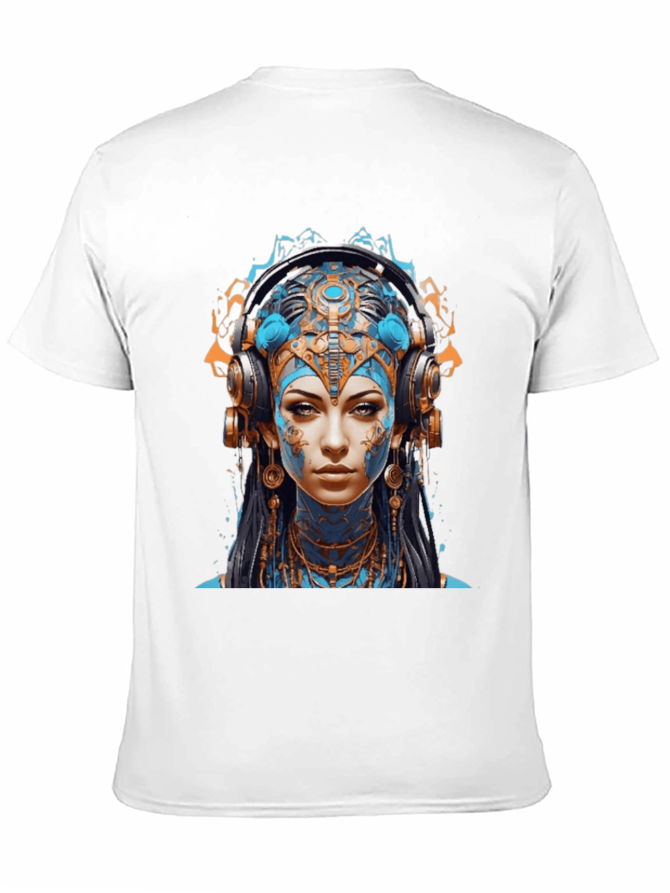 Camiseta Negra con Diseño Avatar Futurista