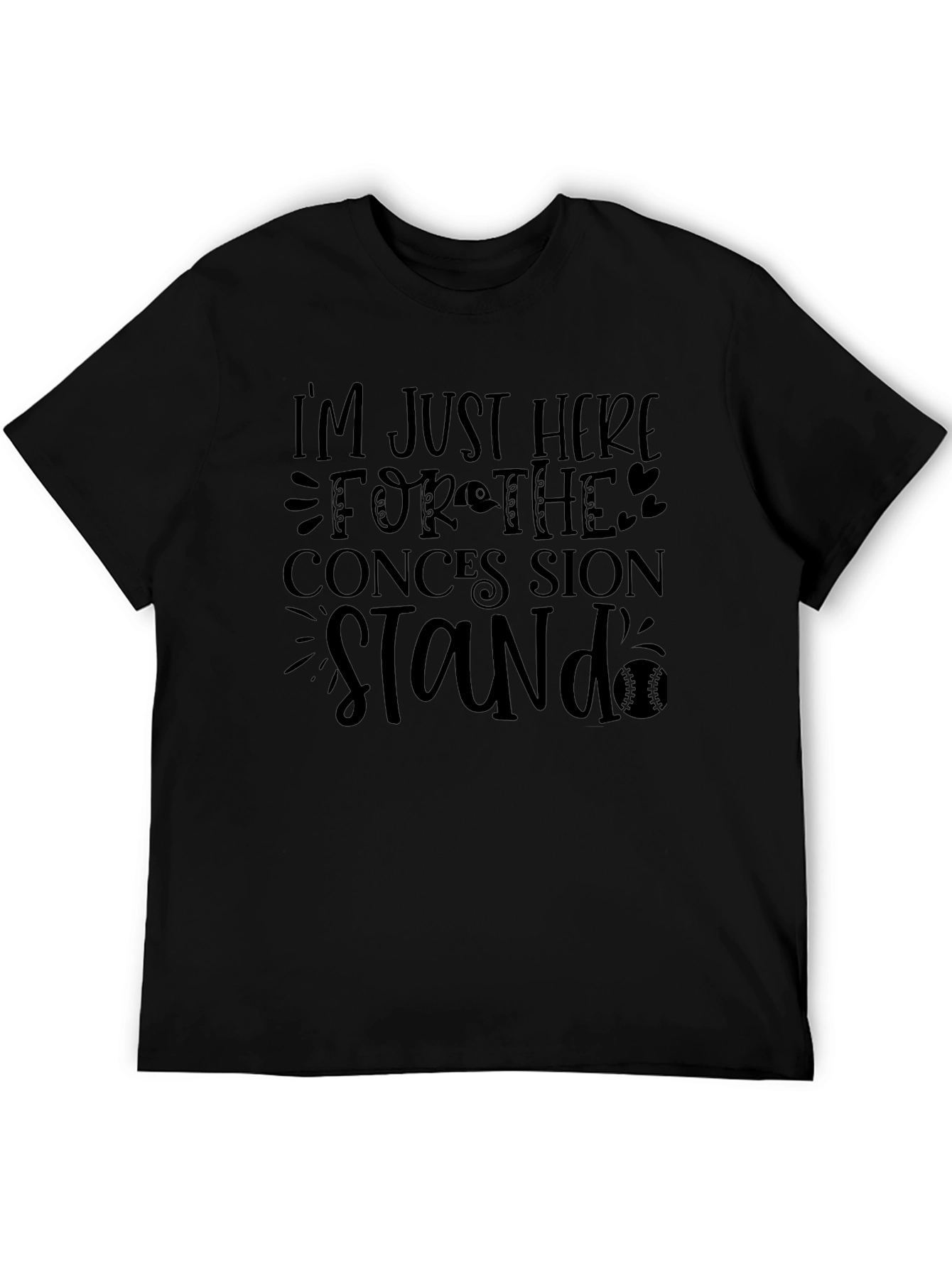 Camiseta Negra: Solo Aquí Por Comida!