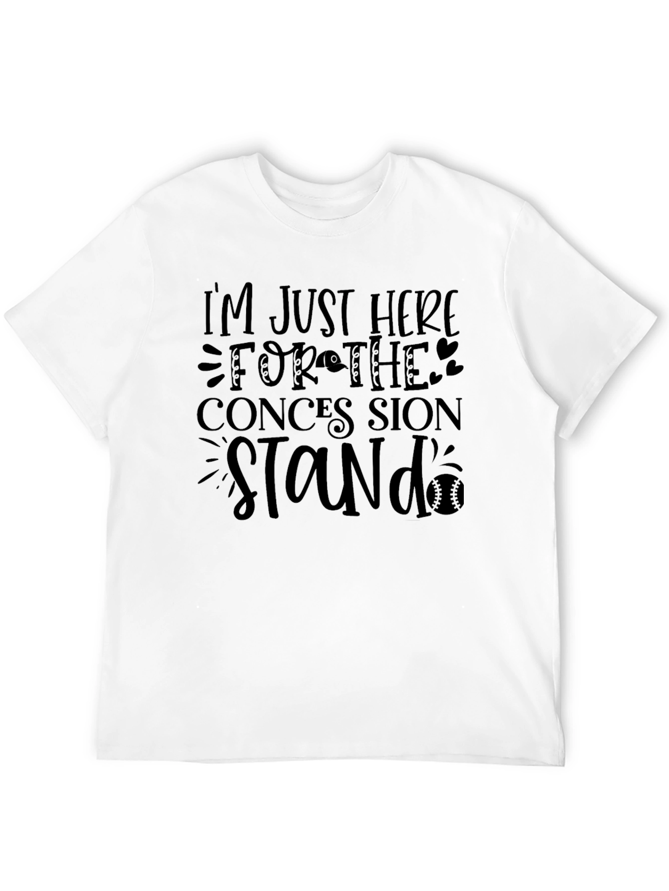 Camiseta Negra: Solo Aquí Por Comida!