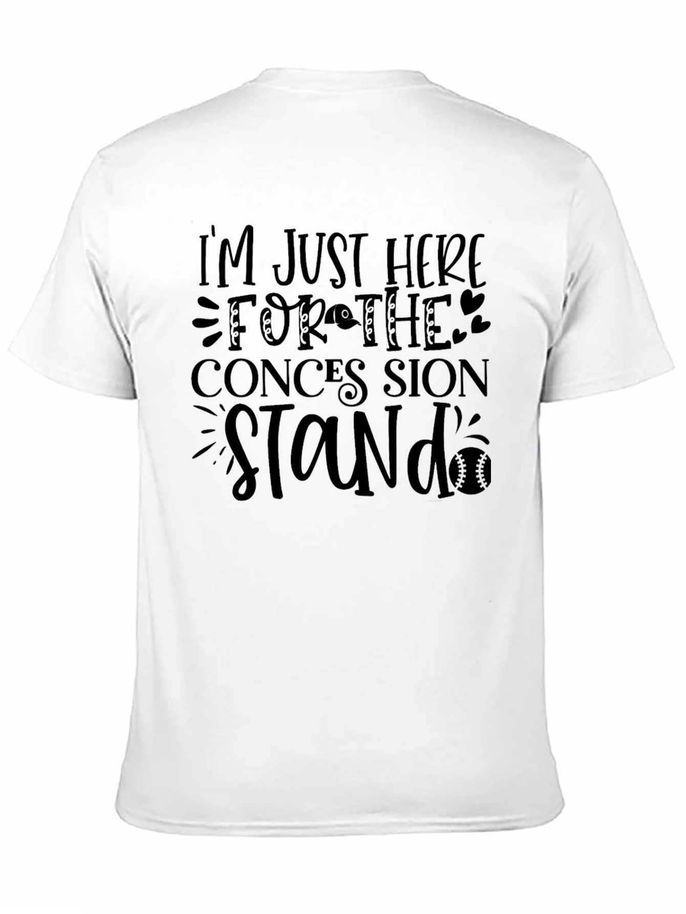 Camiseta Negra: Solo Aquí Por Comida!