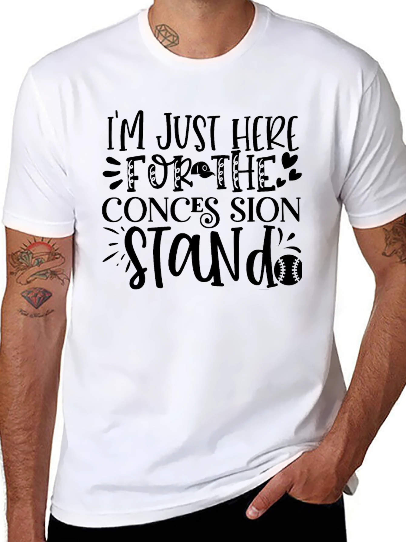 Camiseta Negra: Solo Aquí Por Comida!