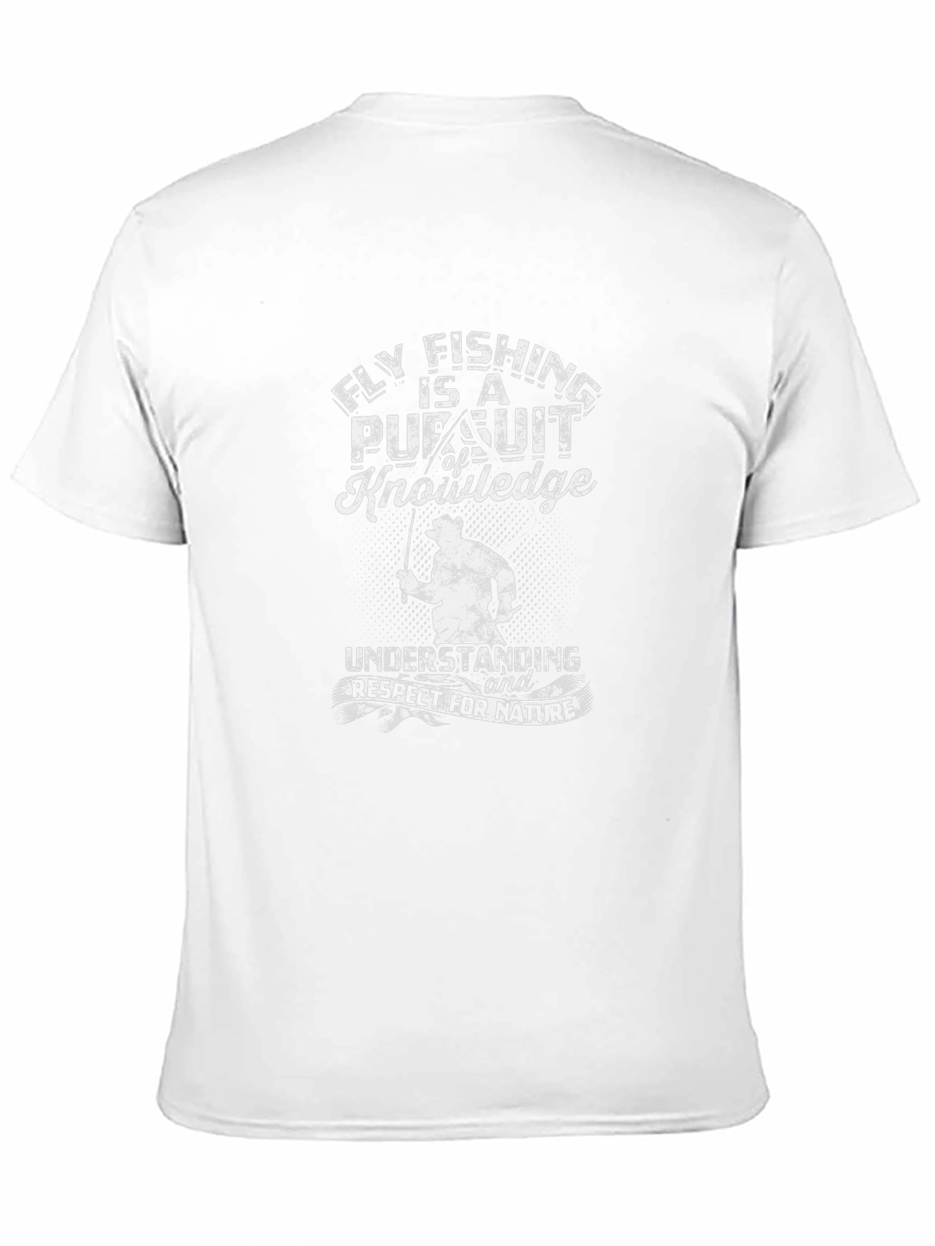 Camiseta Negra Fly Fishing is a Pursuit of Knowledge