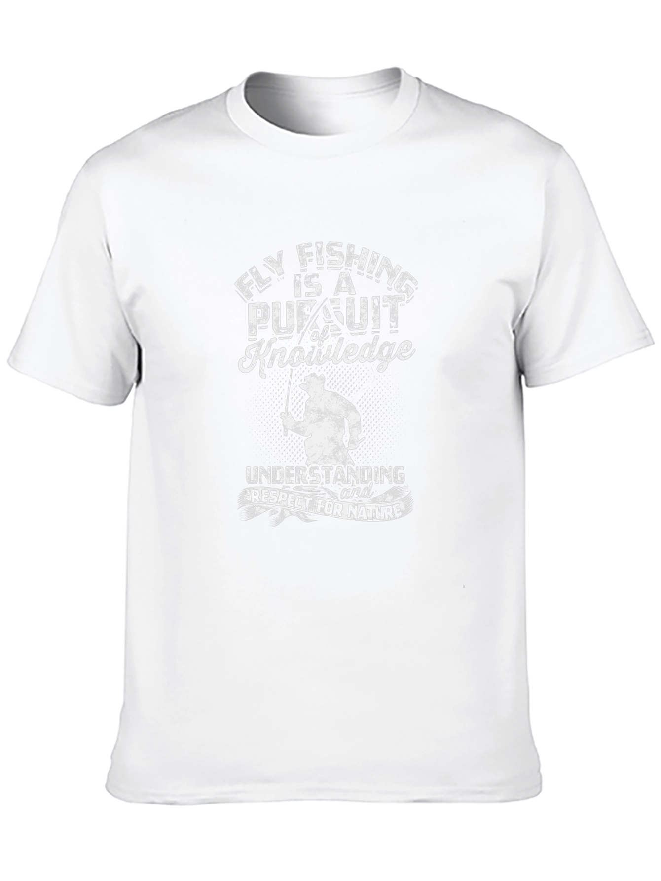 Camiseta Negra Fly Fishing is a Pursuit of Knowledge