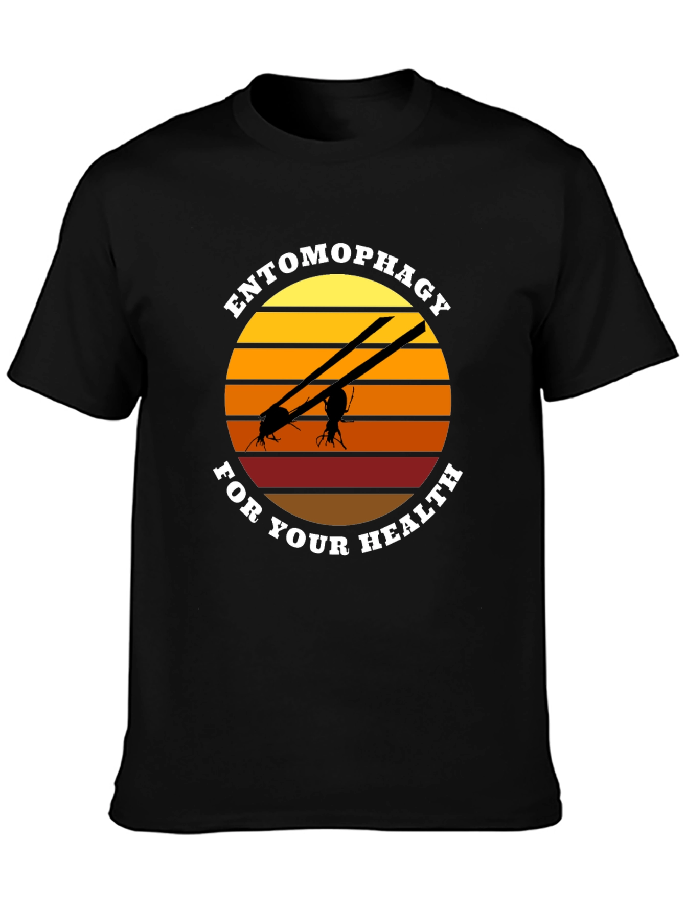 Camiseta Entomofagia Salud: Insectos Cuchillos Sol
