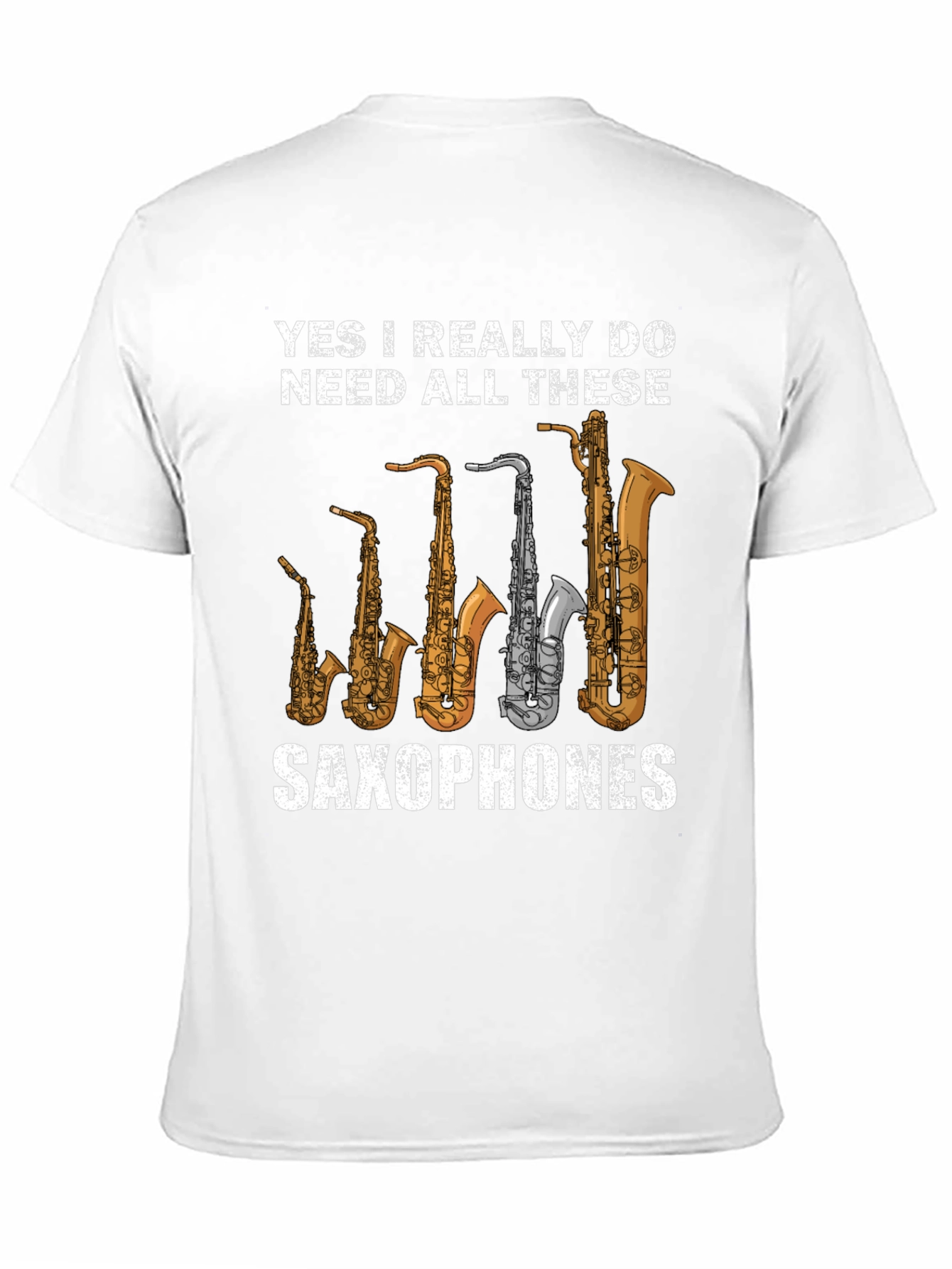 Camiseta Negra de Saxofones: ¡Para Amantes de la Música!