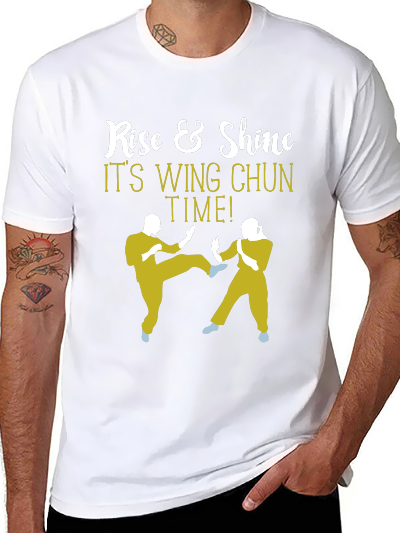 Camiseta Wing Chun: ¡Levántate y Brilla!