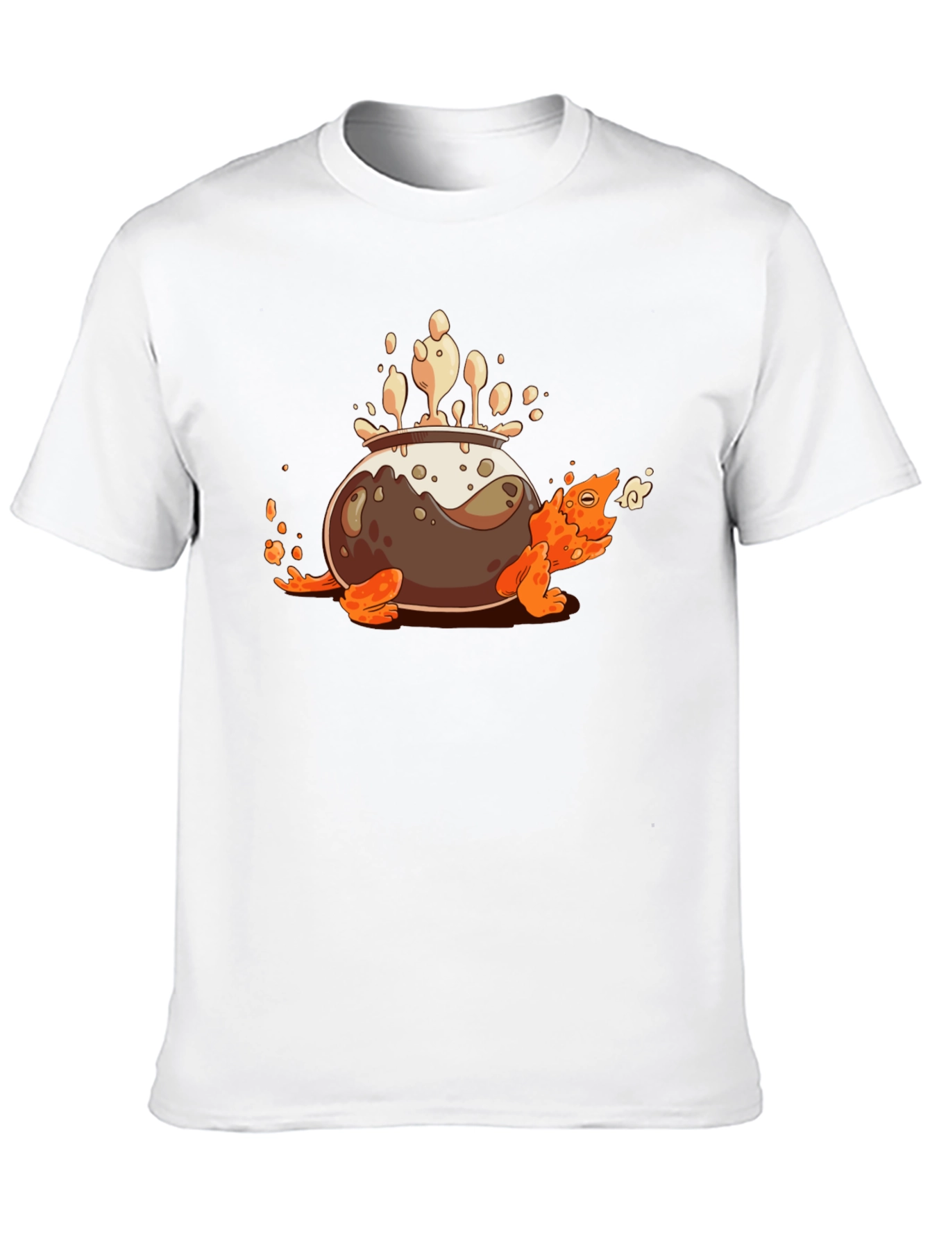 Camiseta Negra con Diseño de Tortuga Olla Mágica