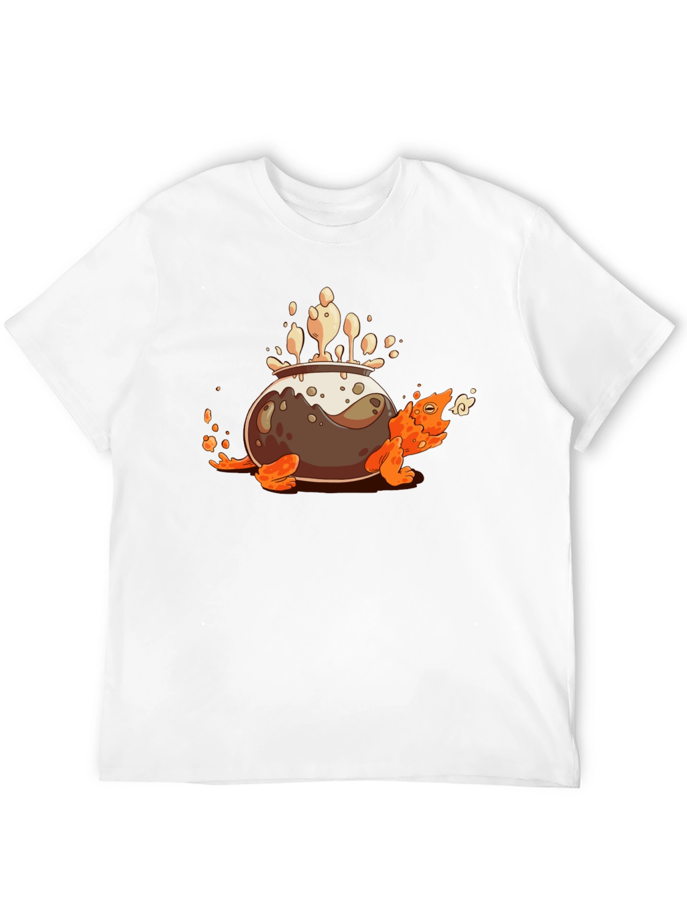 Camiseta Negra con Diseño de Tortuga Olla Mágica