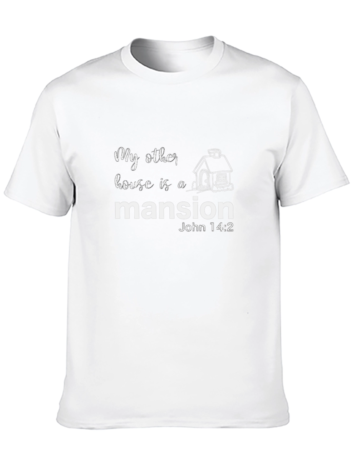 Camiseta Negra Mansión - Versículo Bíblico