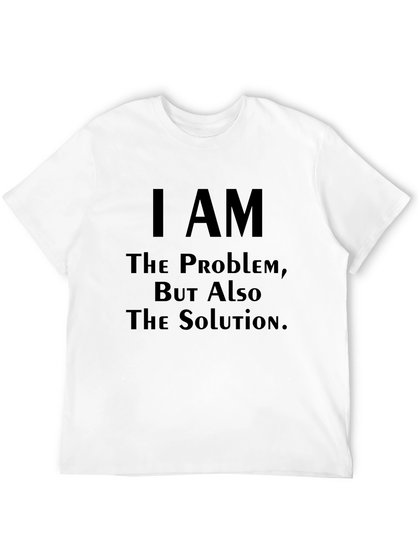 Camiseta Negra: Soy el Problema la Solución