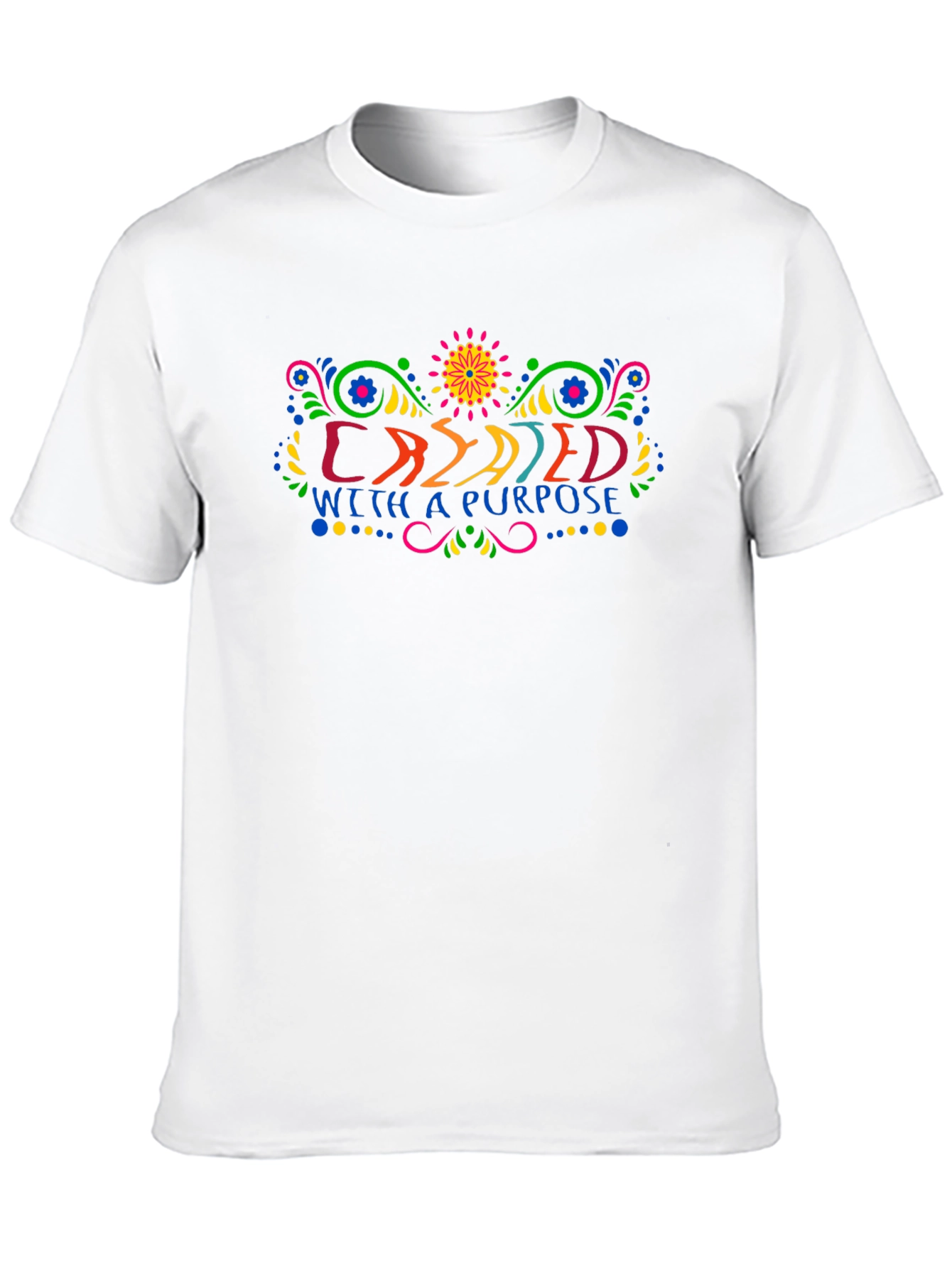 Camiseta Negra Creado Con Un Propósito