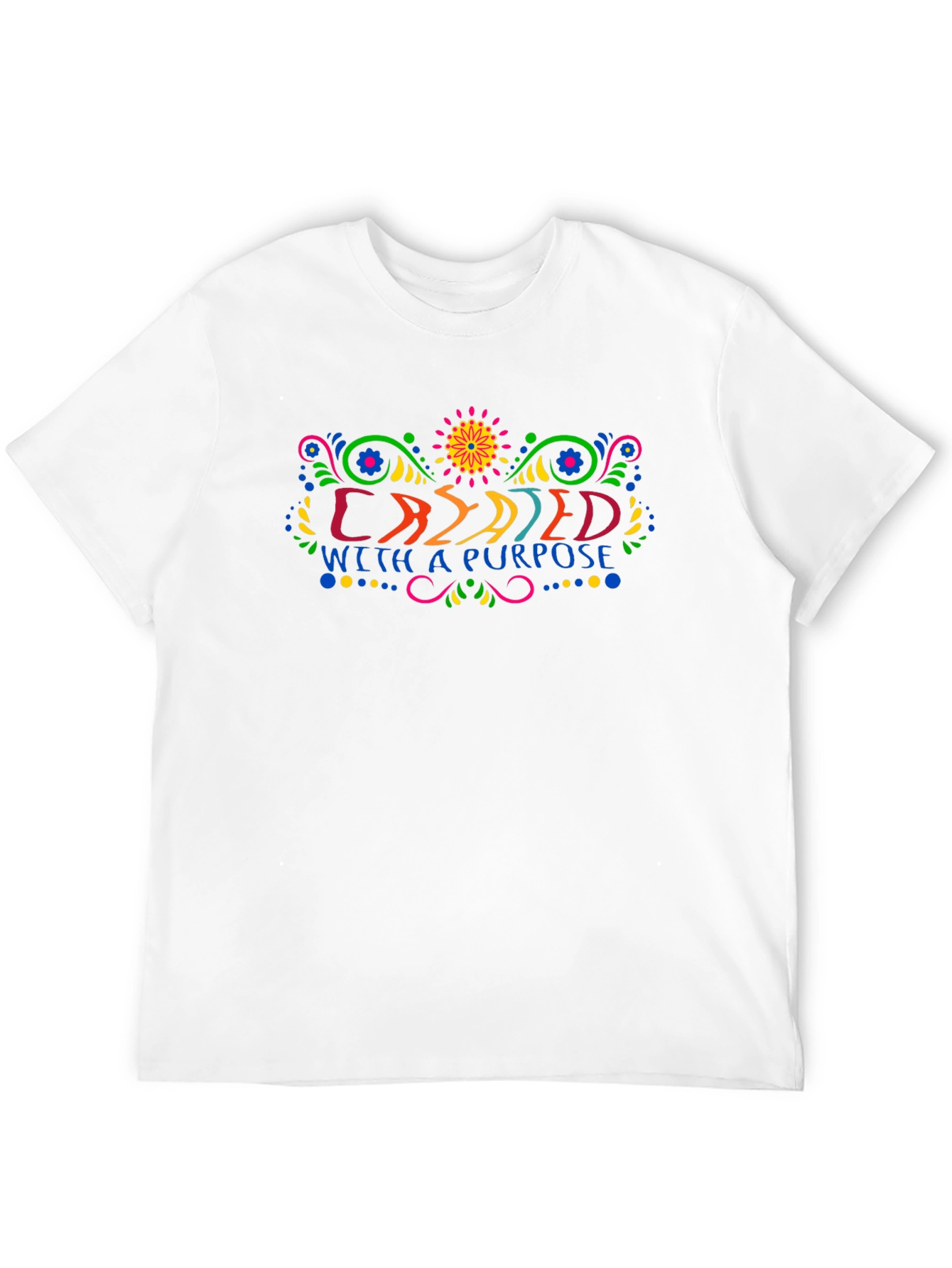 Camiseta Negra Creado Con Un Propósito