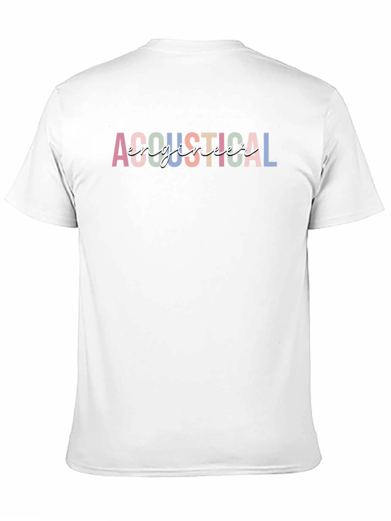Camiseta Negra con Diseño de Ingeniero Acústico