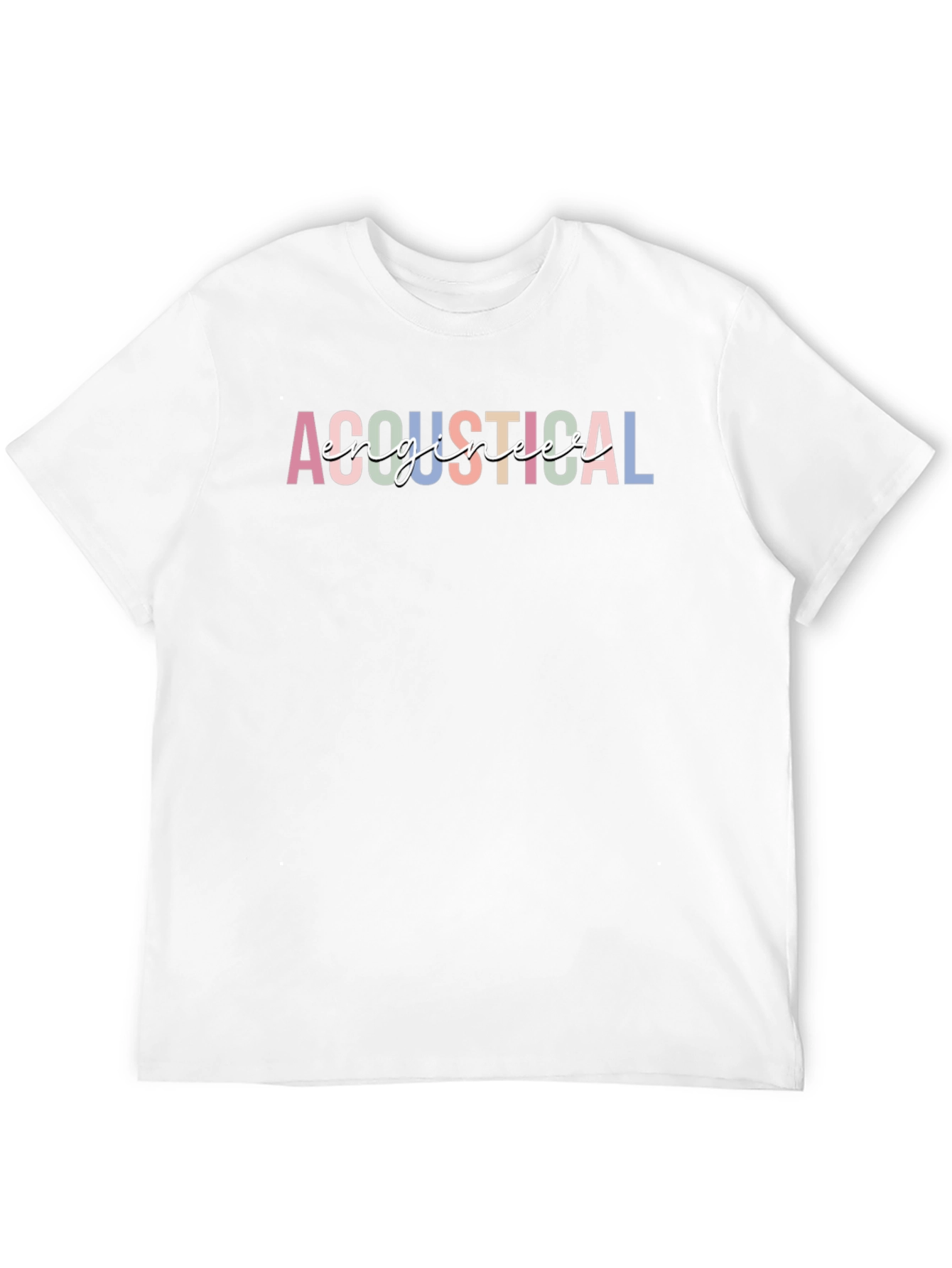 Camiseta Negra con Diseño de Ingeniero Acústico