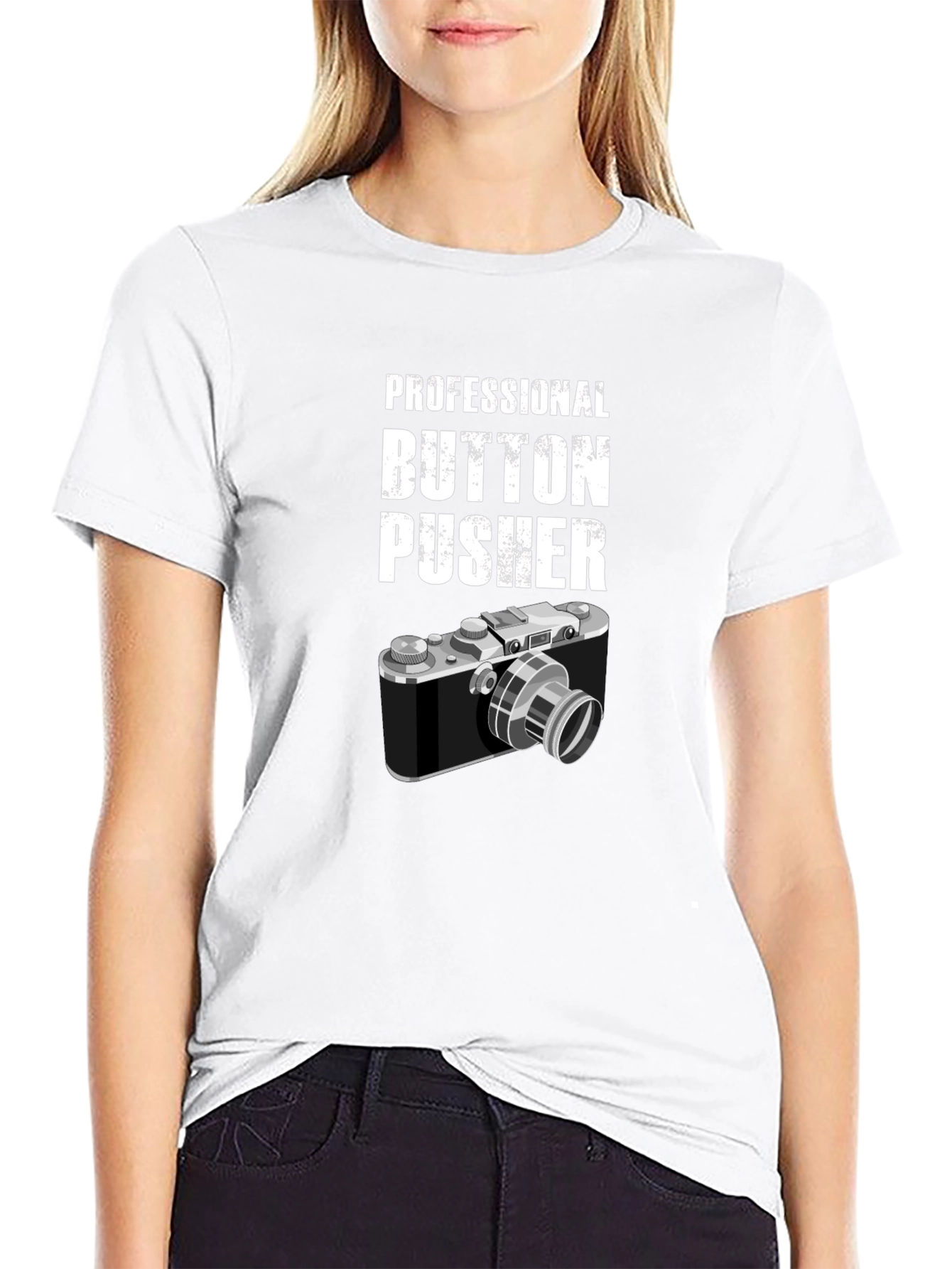 Camiseta Negra Professional Button Pusher
