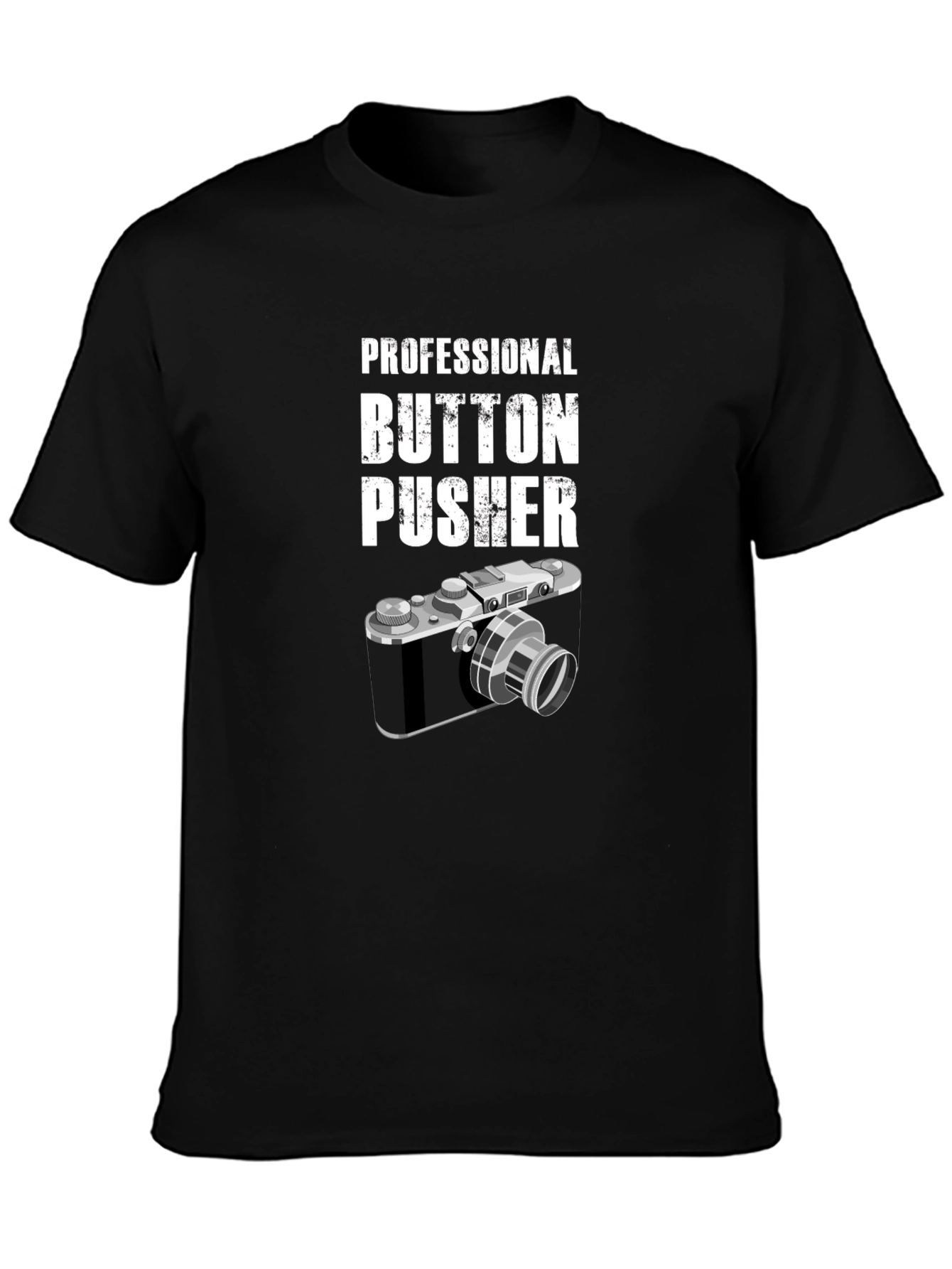 Camiseta Negra Professional Button Pusher