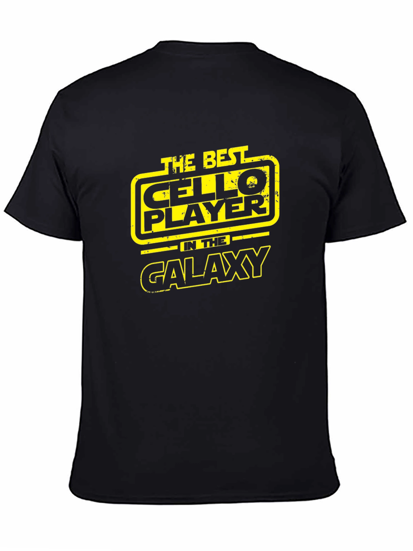 Camiseta Negra The Best Cello Player in the Galaxy
