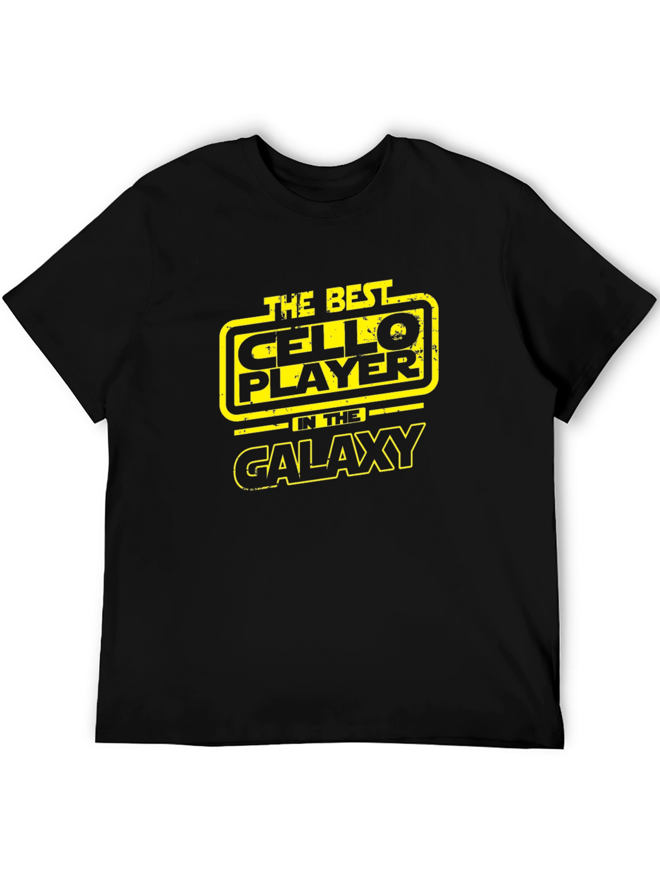 Camiseta Negra The Best Cello Player in the Galaxy