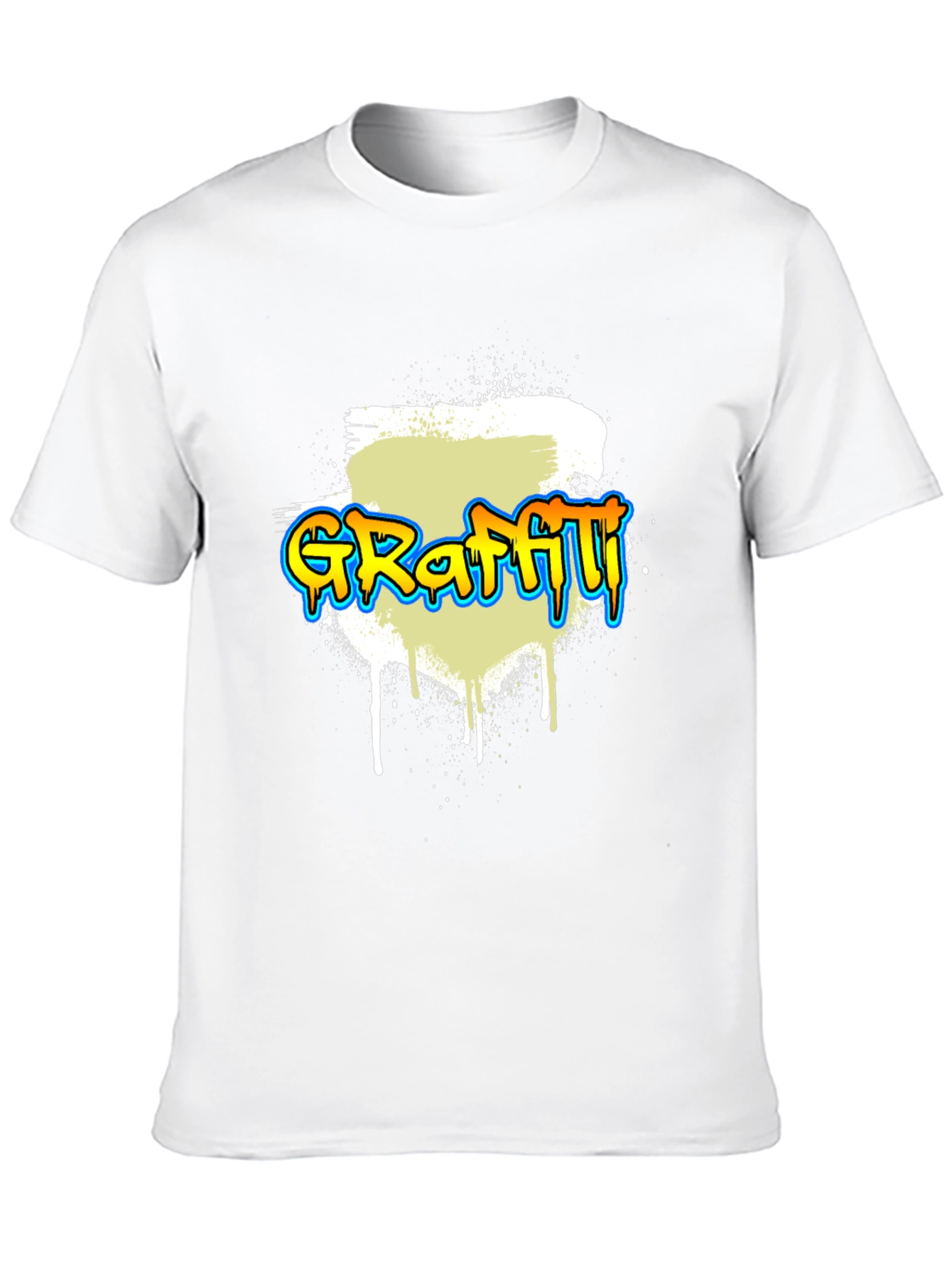 Camiseta Negra Graffiti - Estilo Urbano y Moderno