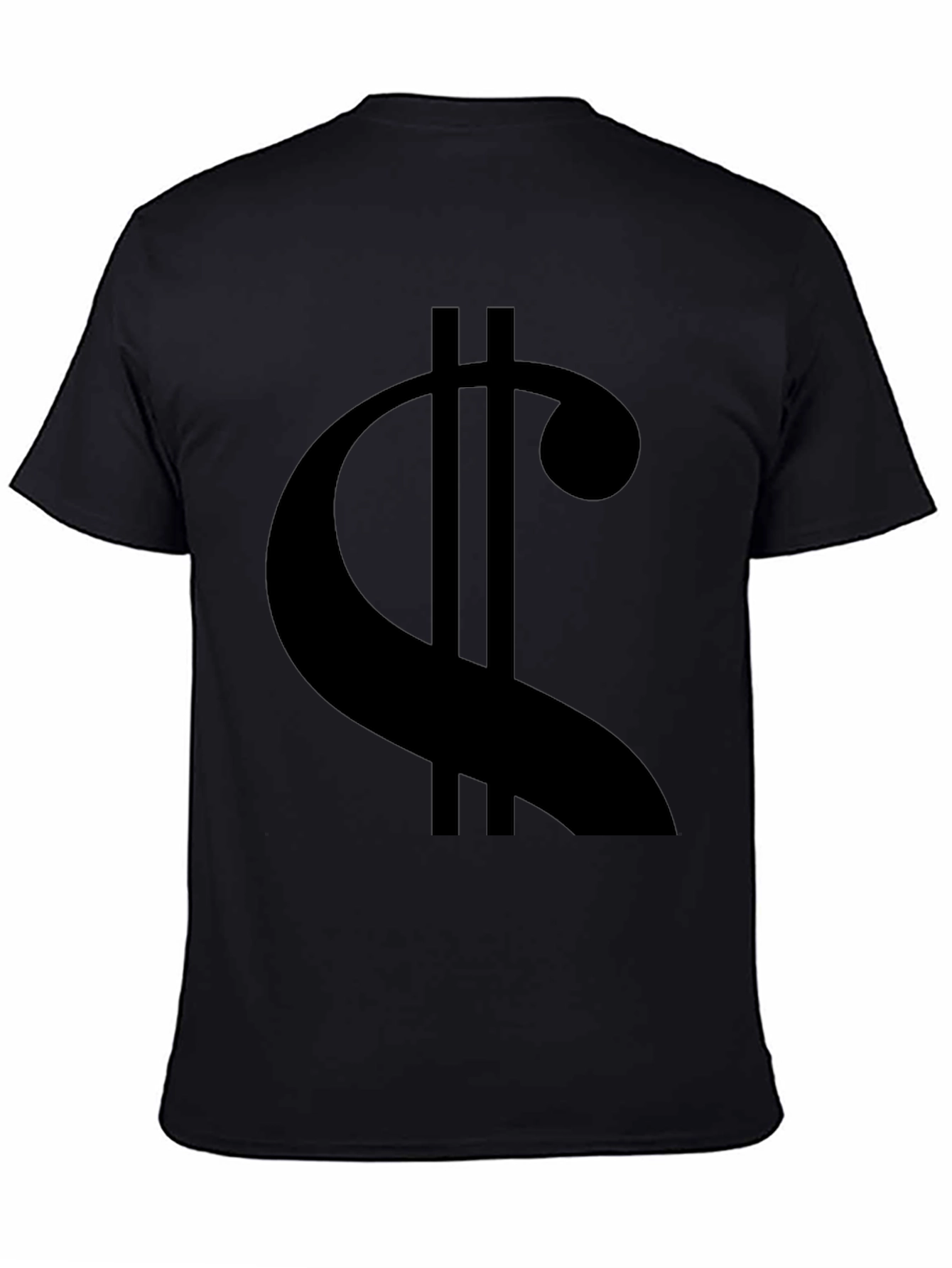 Camiseta Negra con Diseño de Clave de Sol Moderna