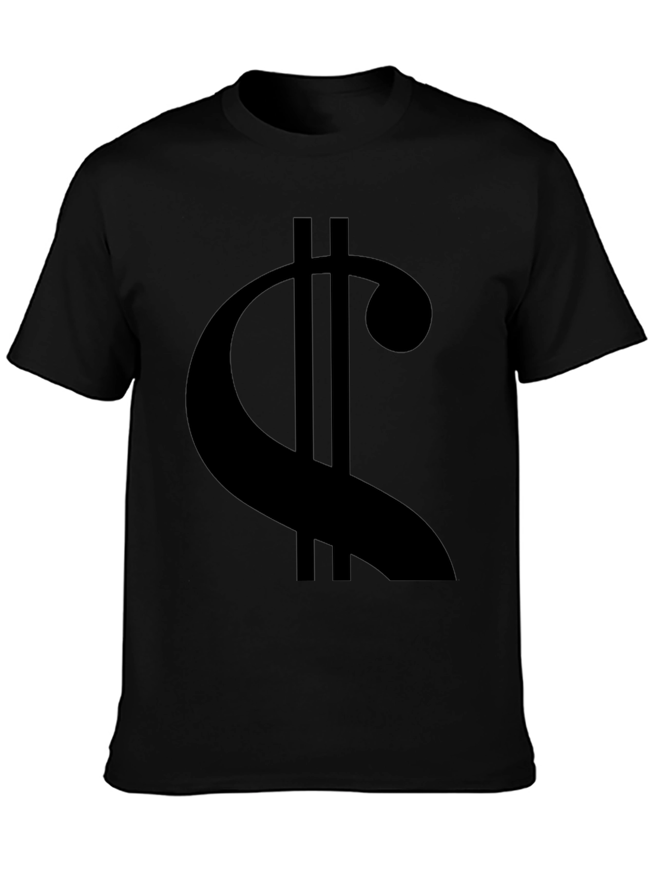 Camiseta Negra con Diseño de Clave de Sol Moderna