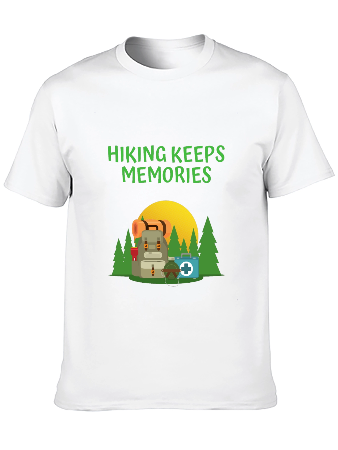 Camiseta Negra Hiking Keeps Memories