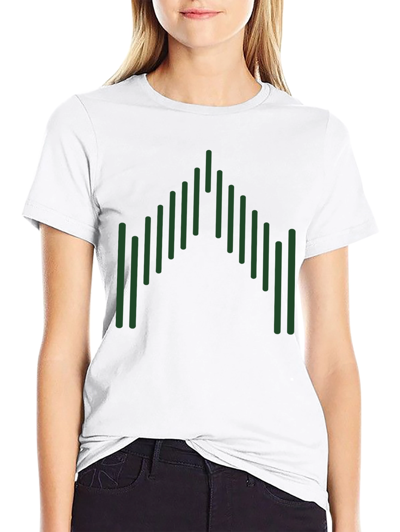 Camiseta Negra con Diseño Gráfico Abstracto