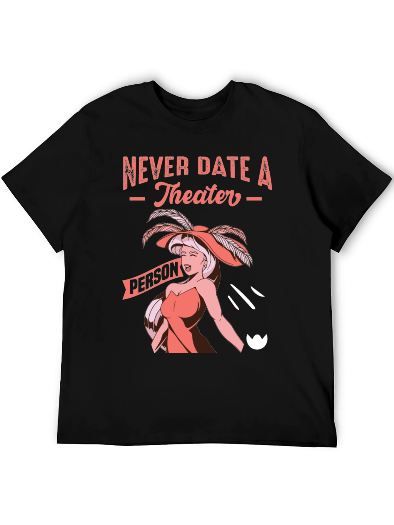 Camiseta Negra: Nunca Salgas con Gente de Teatro