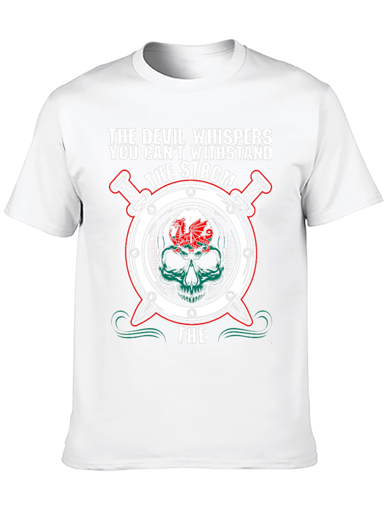 Camiseta Negra: El Diablo Whispers - Diseño Único