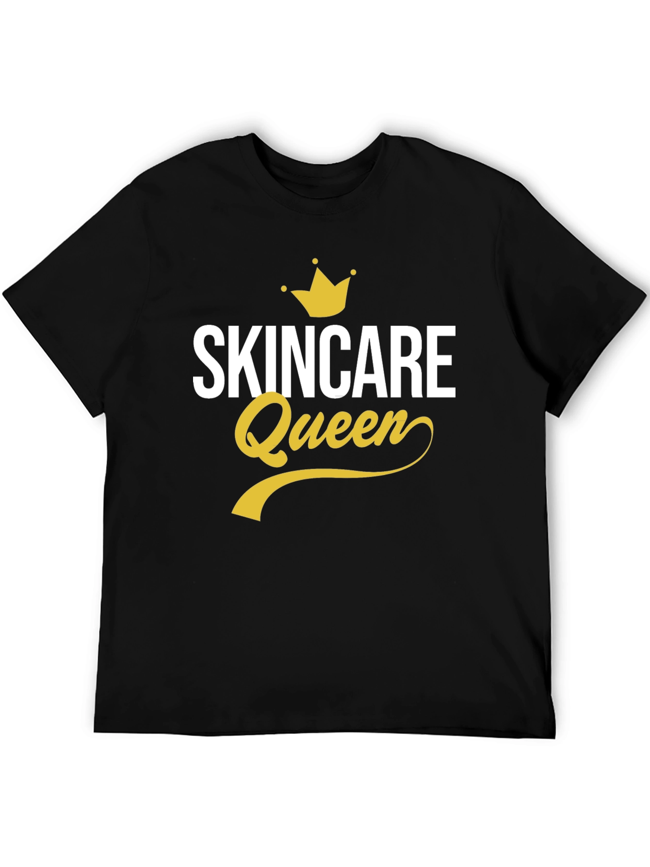 Camiseta Negra Skincare Queen - Moda y Belleza