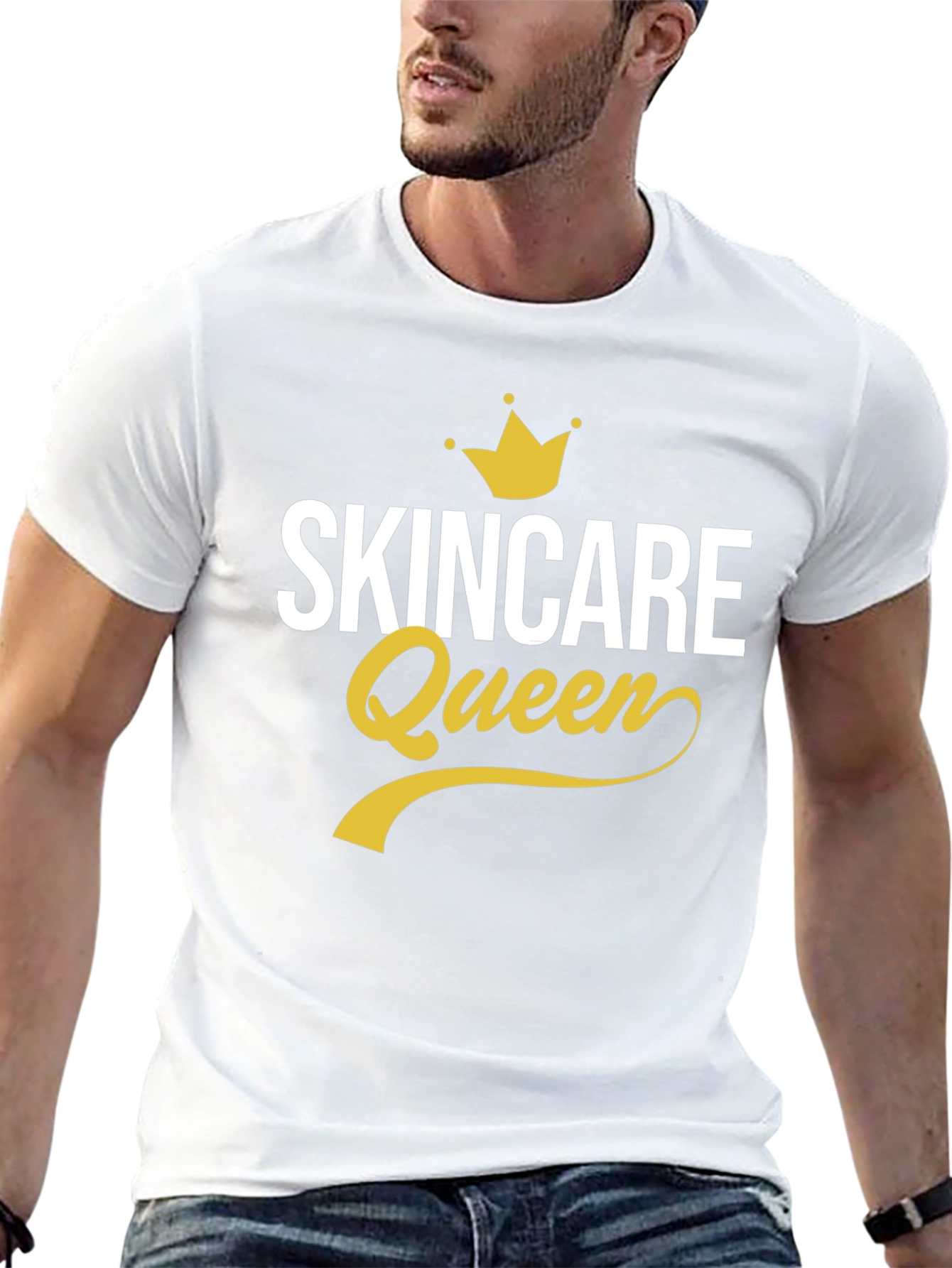 Camiseta Negra Skincare Queen - Moda y Belleza