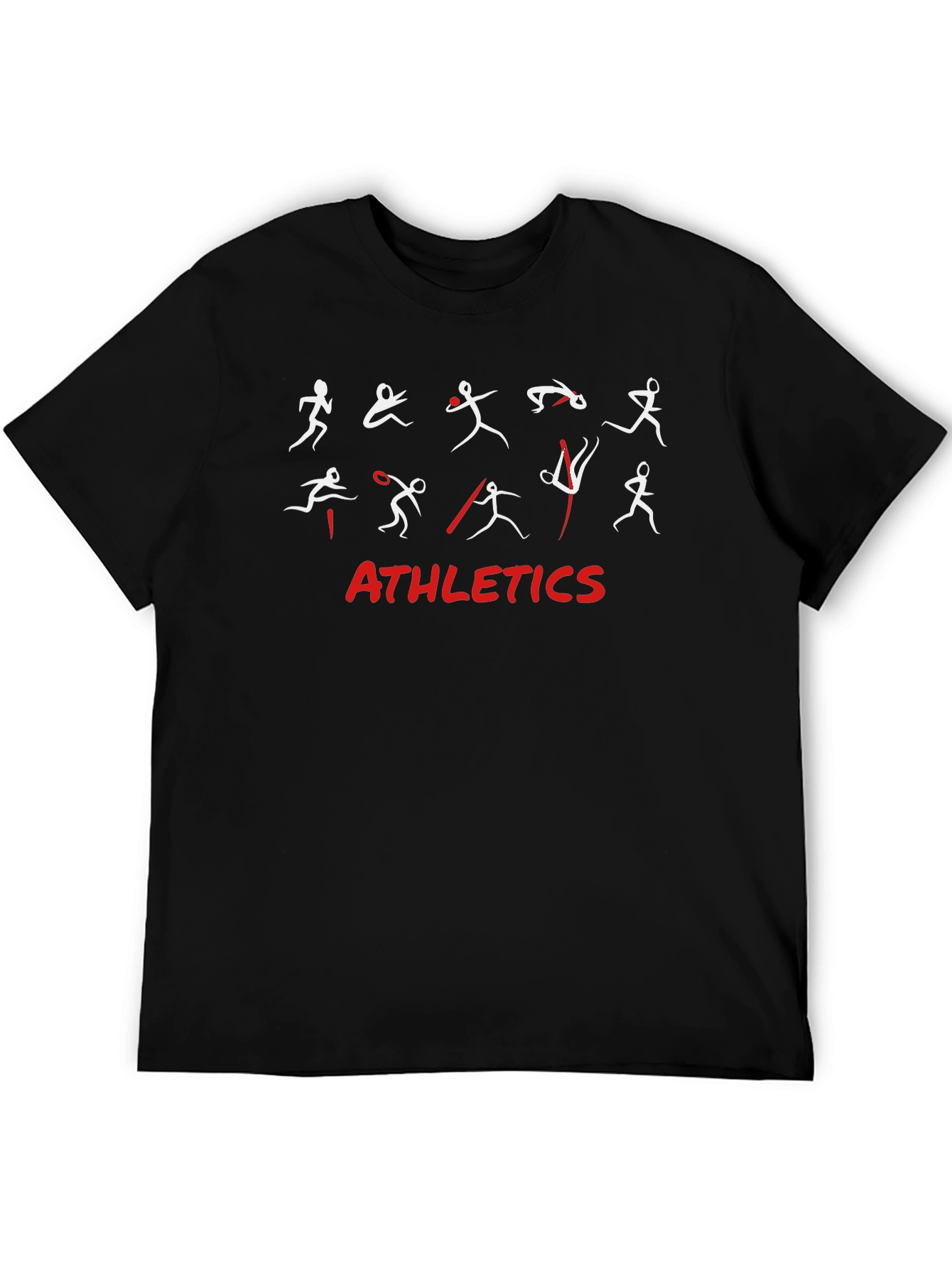 Camiseta Negra Deportiva Athletics