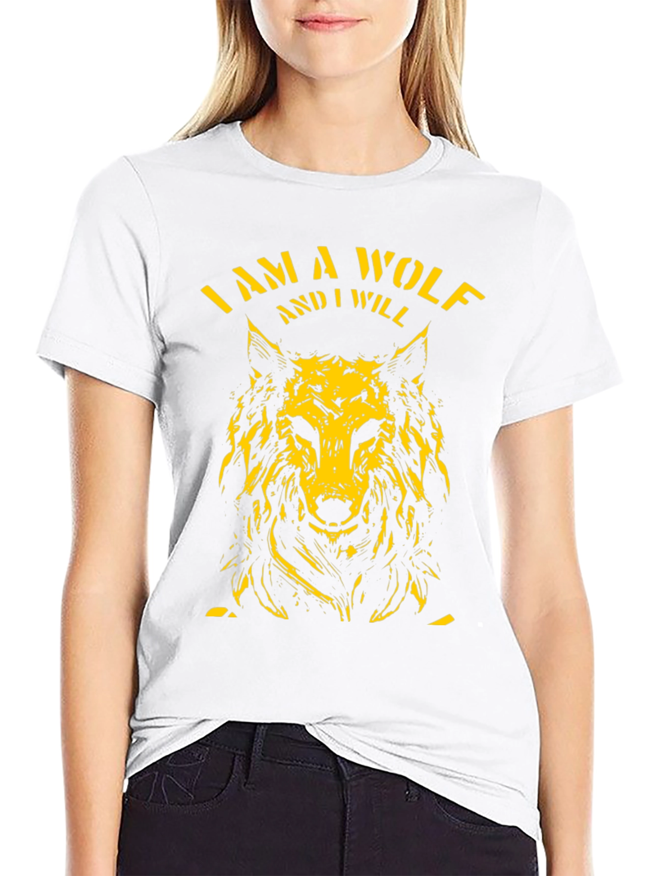 Camiseta Negra Soy un Lobo