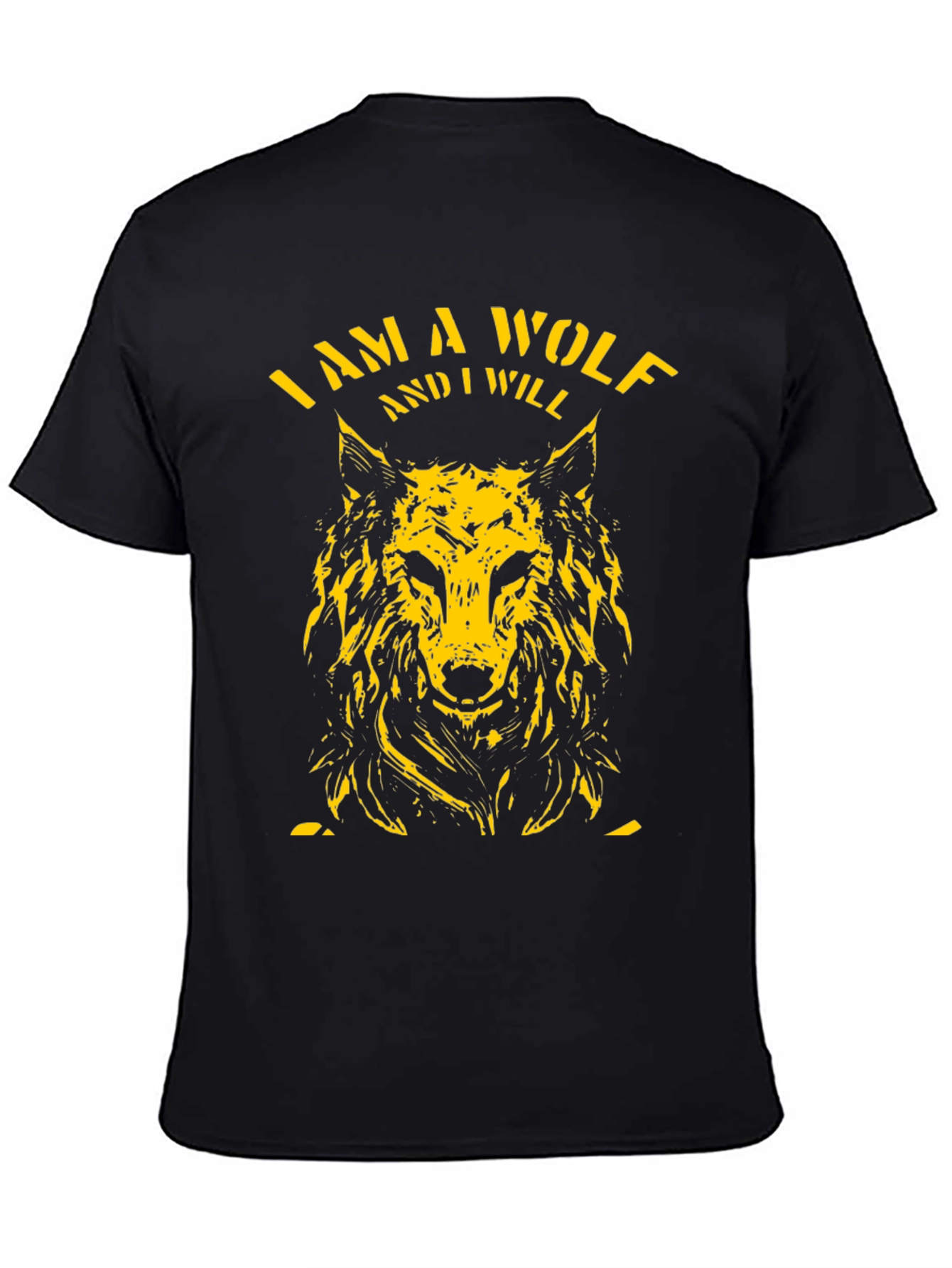 Camiseta Negra Soy un Lobo
