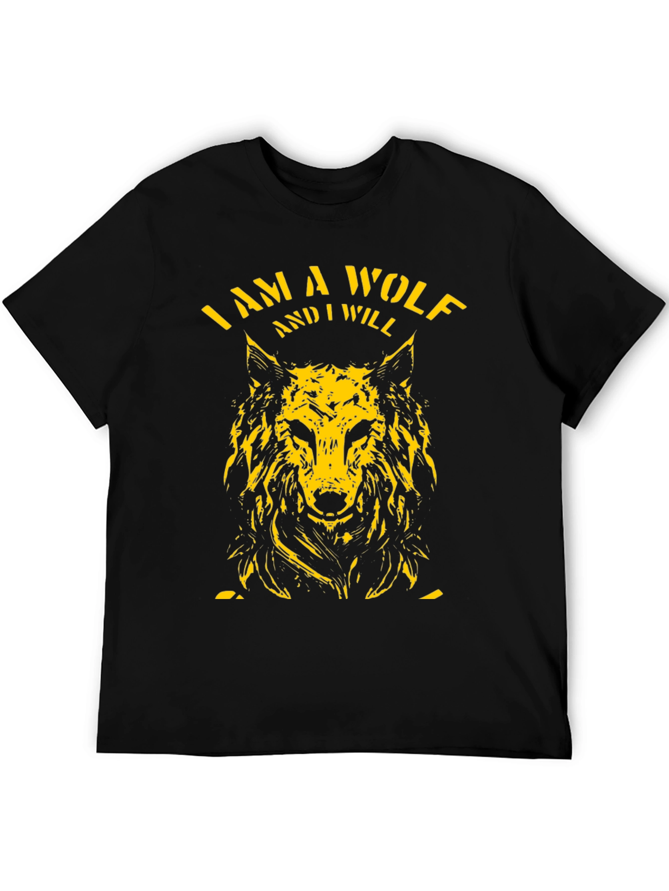 Camiseta Negra Soy un Lobo