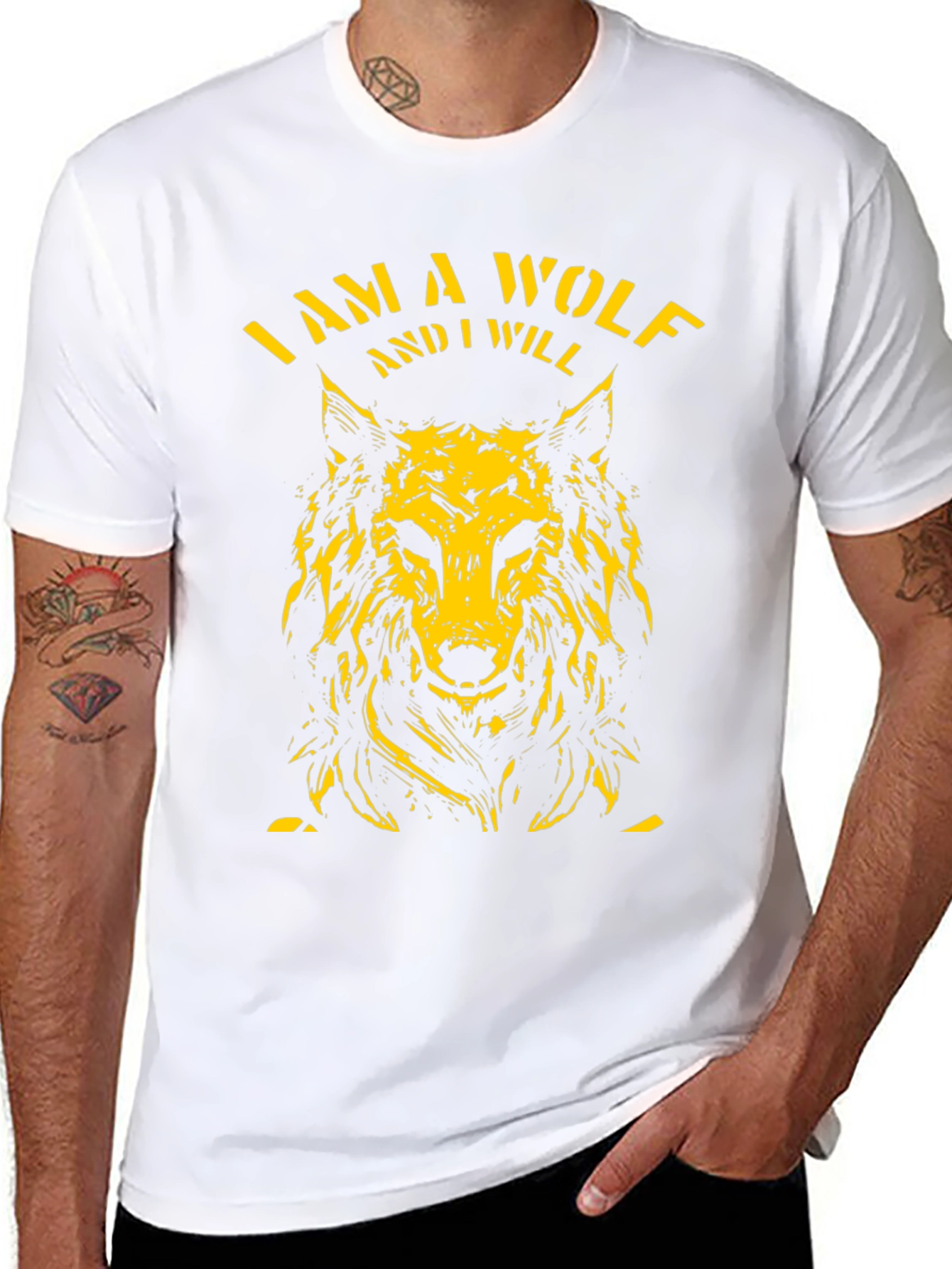Camiseta Negra Soy un Lobo
