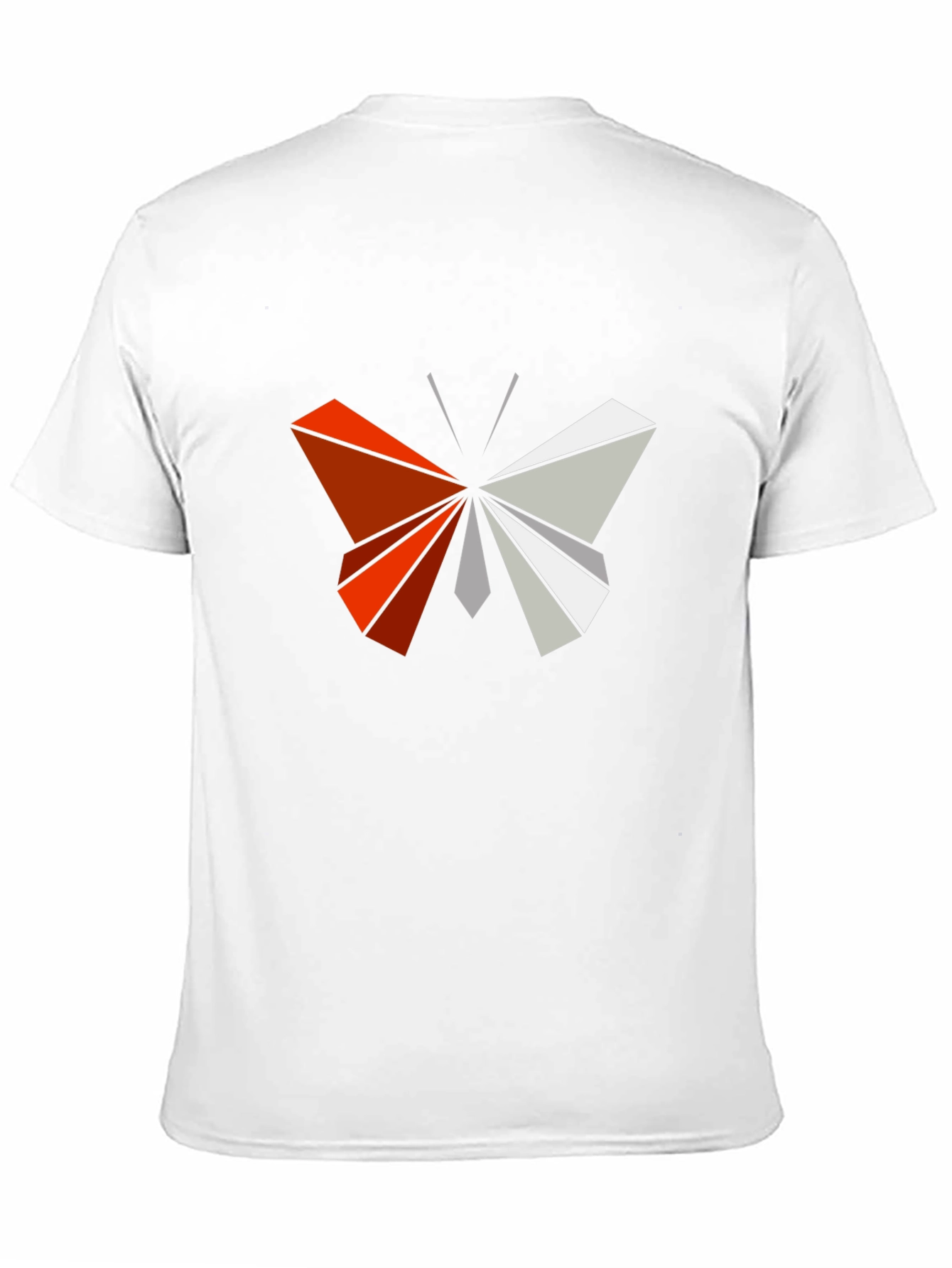 Camiseta Negra con Mariposa Geométrica