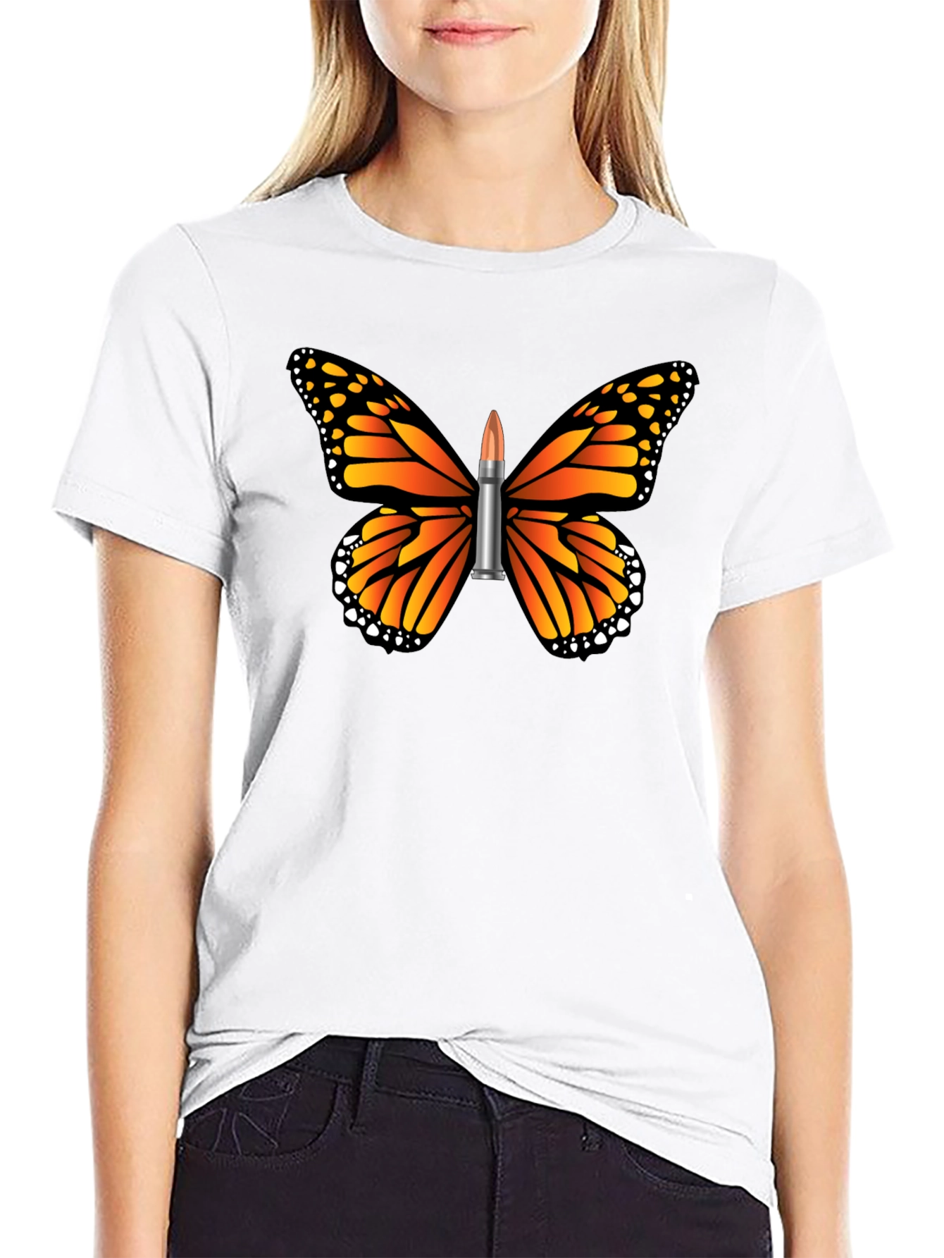 Camiseta Hombre Mariposa Bala - Estilo Único