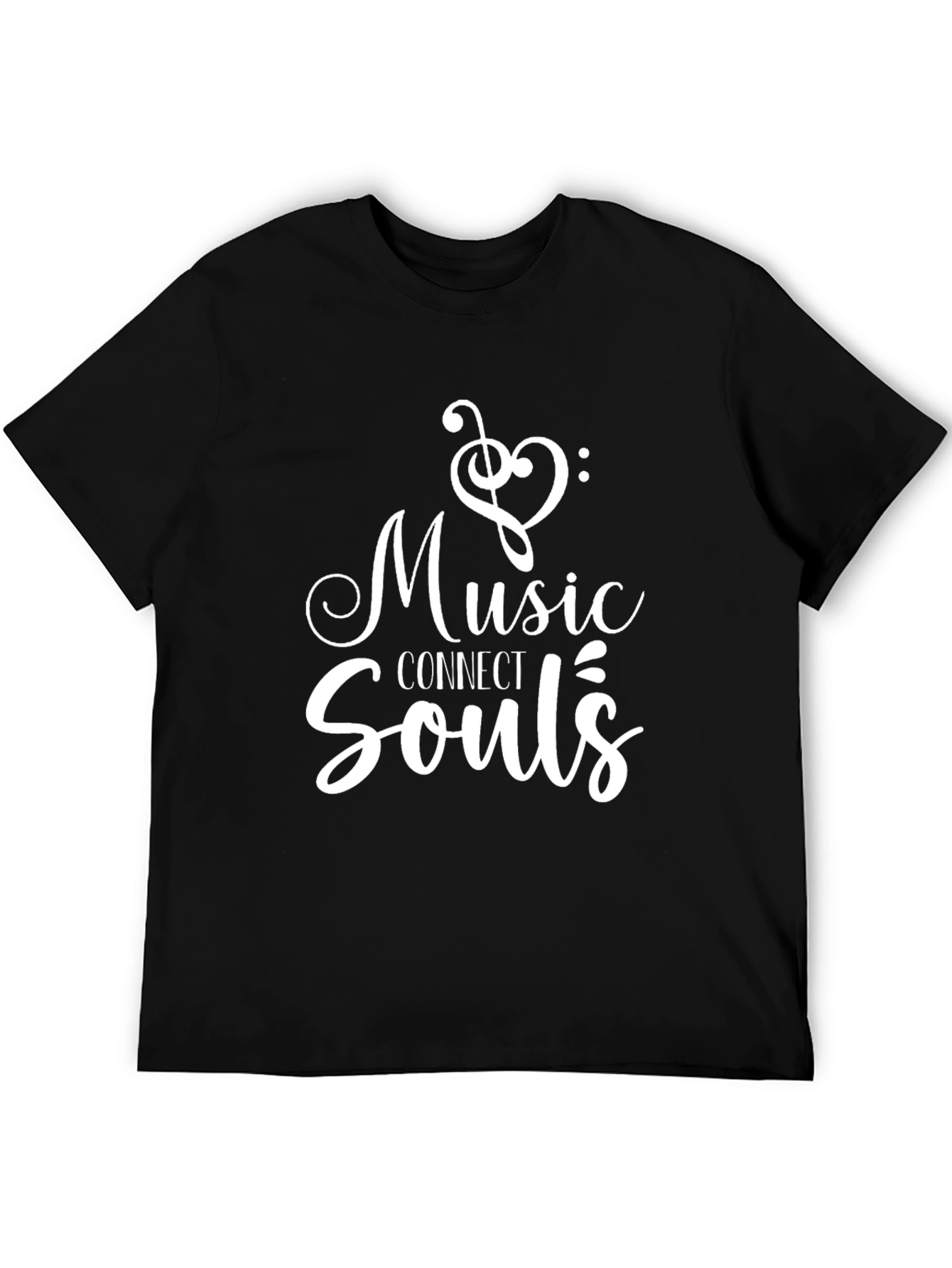 Camiseta Negra Music Connect Souls