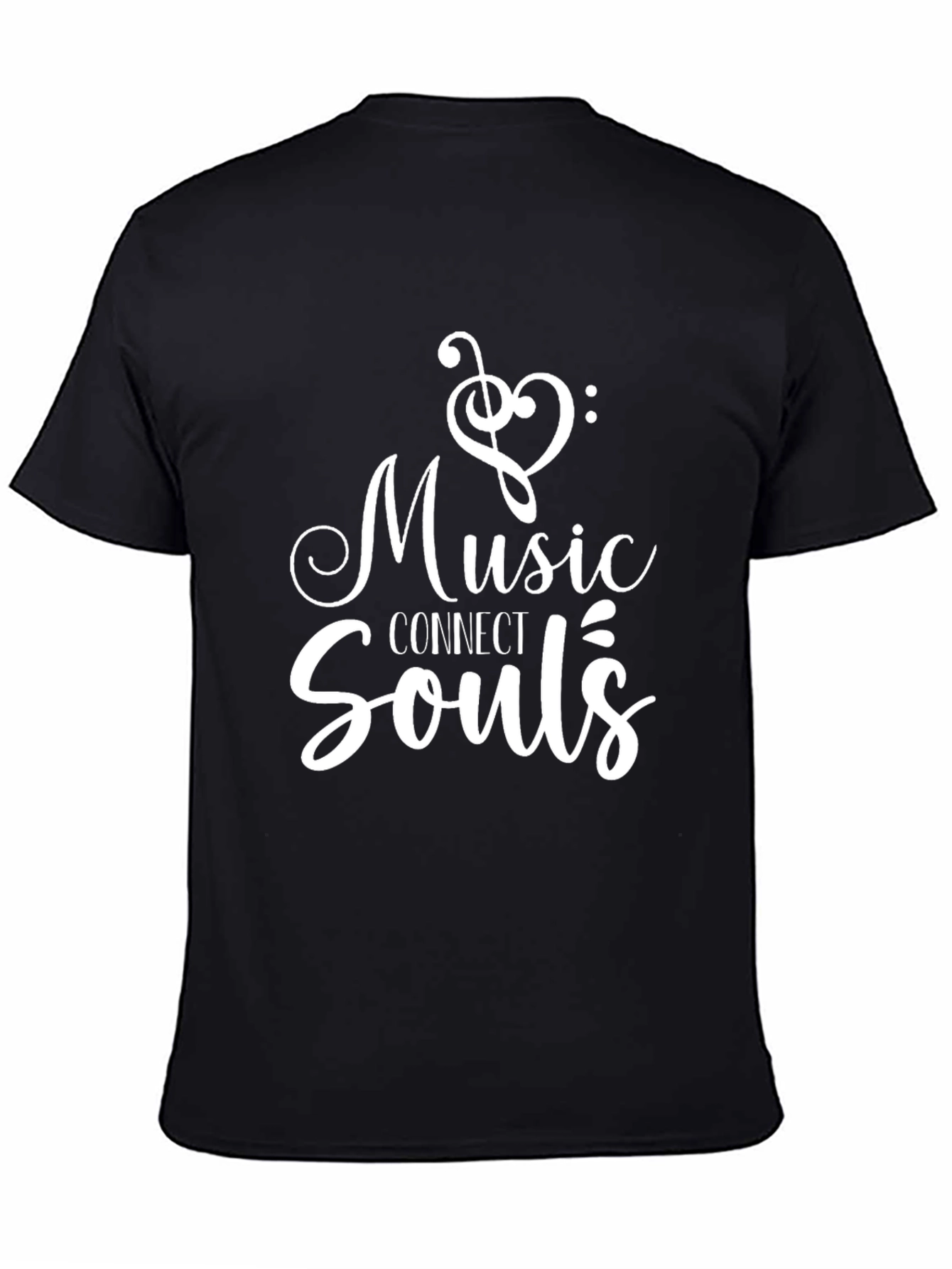 Camiseta Negra Music Connect Souls