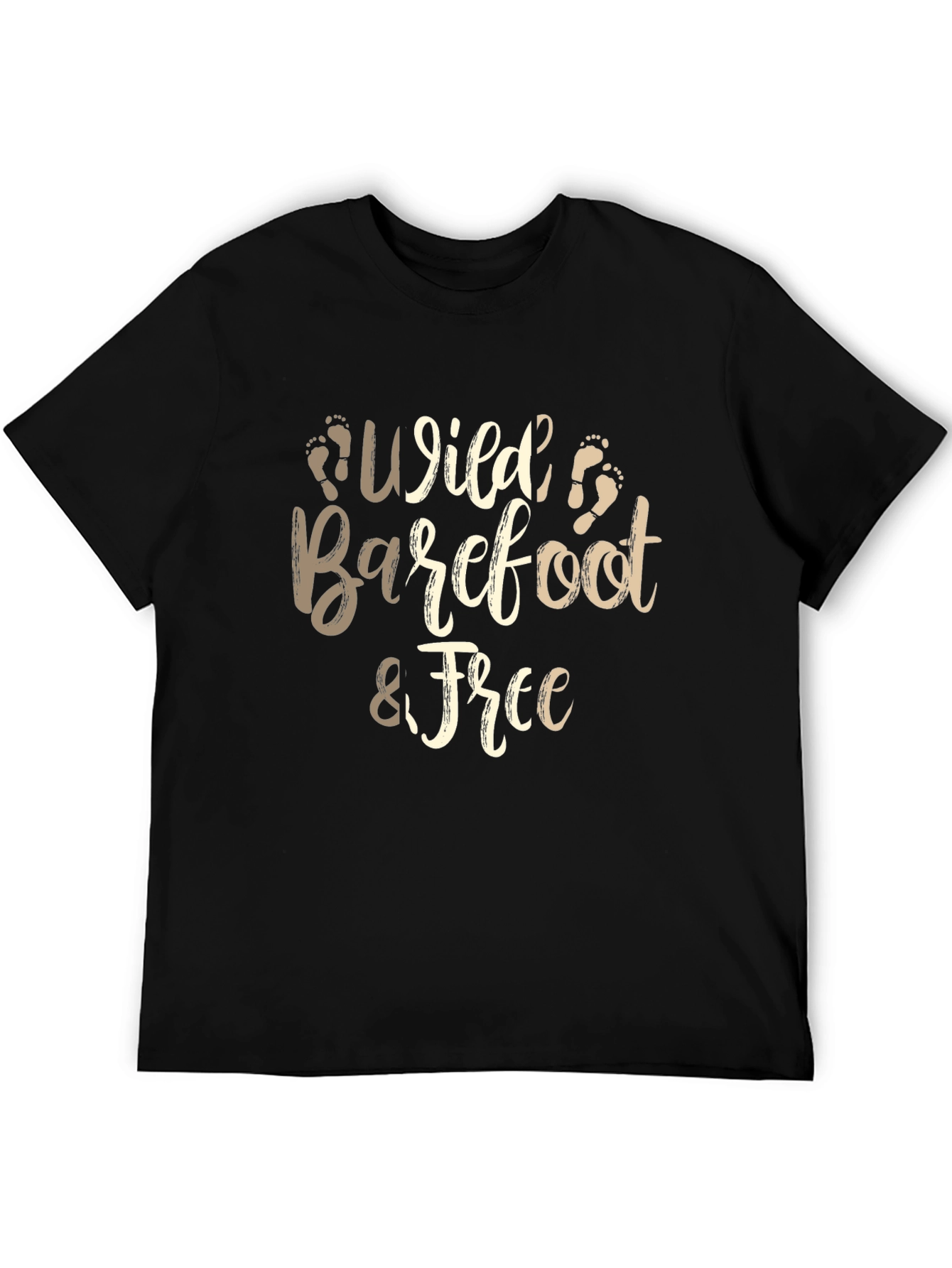 Camiseta Negra Wild Barefoot & Free