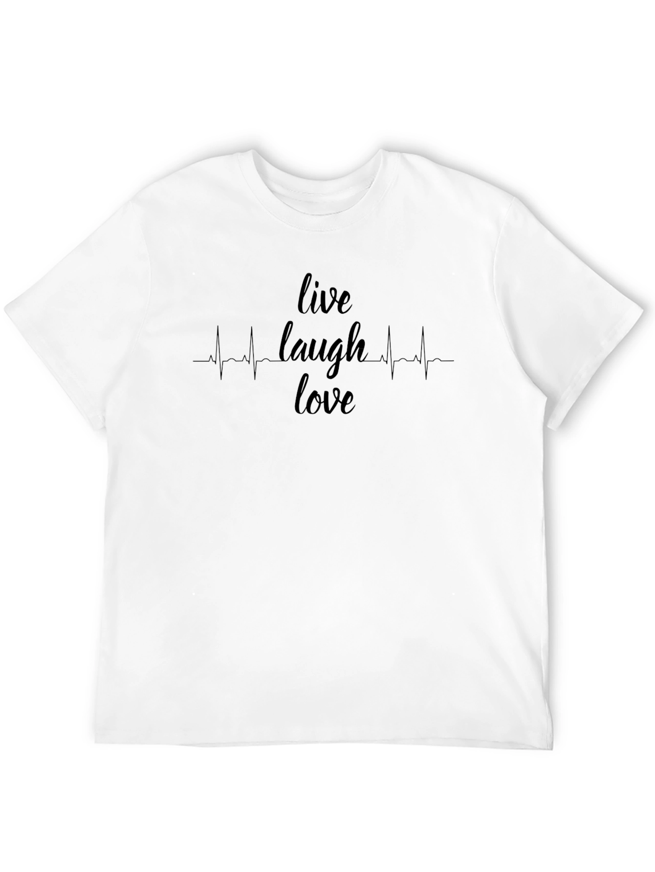 Camiseta Negra Hombre - Vive Rie Ama