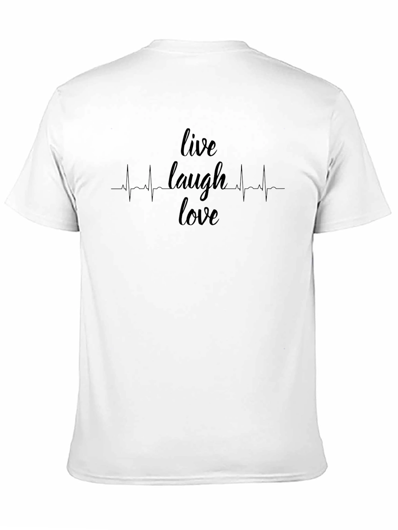 Camiseta Negra Hombre - Vive Rie Ama